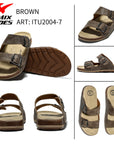 Sandali Da Uomo Made In Italy ITU2004 - 7 - Fornitura all'ingrosso di Sandali Uomo da Jomix Shoes B2B