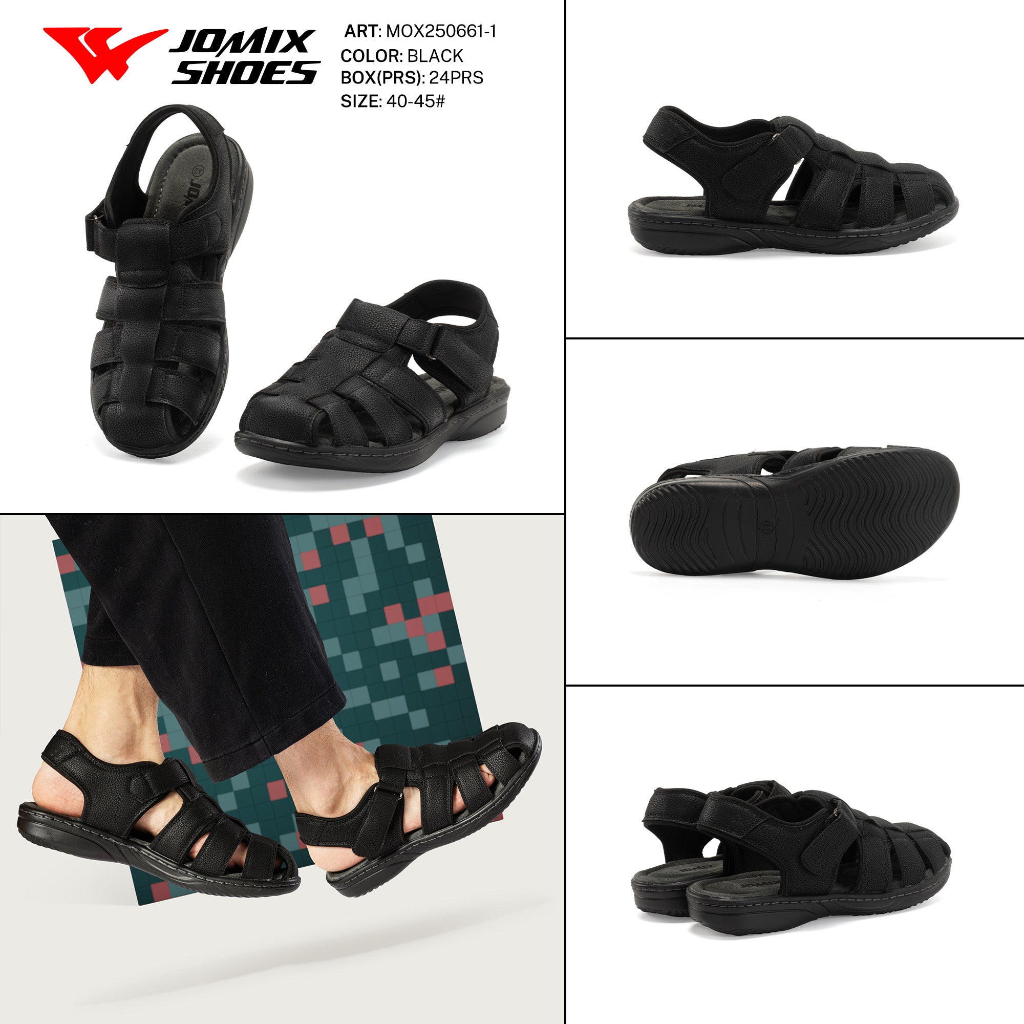 Sandali Da Uomo Mox250661 - 1 - Fornitura all'ingrosso di sandali Uomo da Jomix Shoes B2B