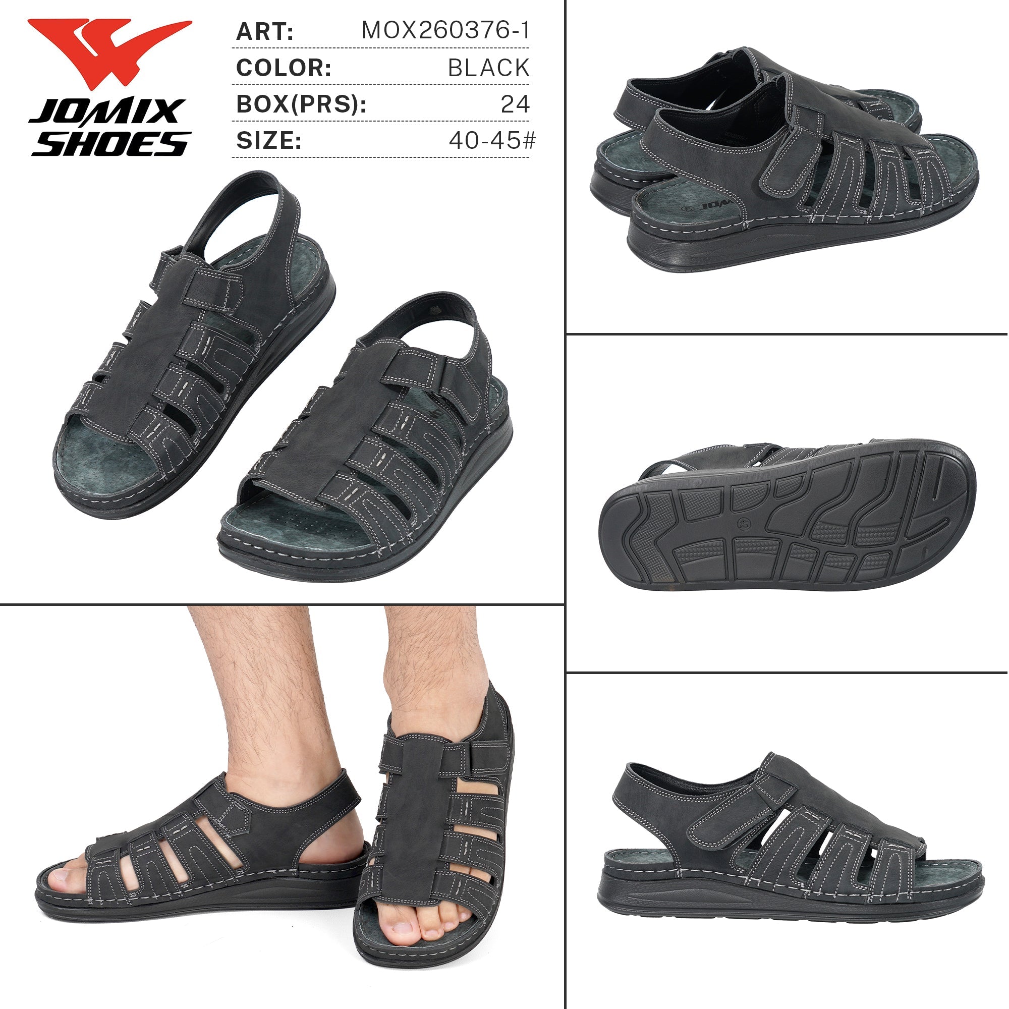 Sandali da Uomo MOX260376-1 - Fornitura all'ingrosso di Sandali Uomo da Jomix Shoes B2B