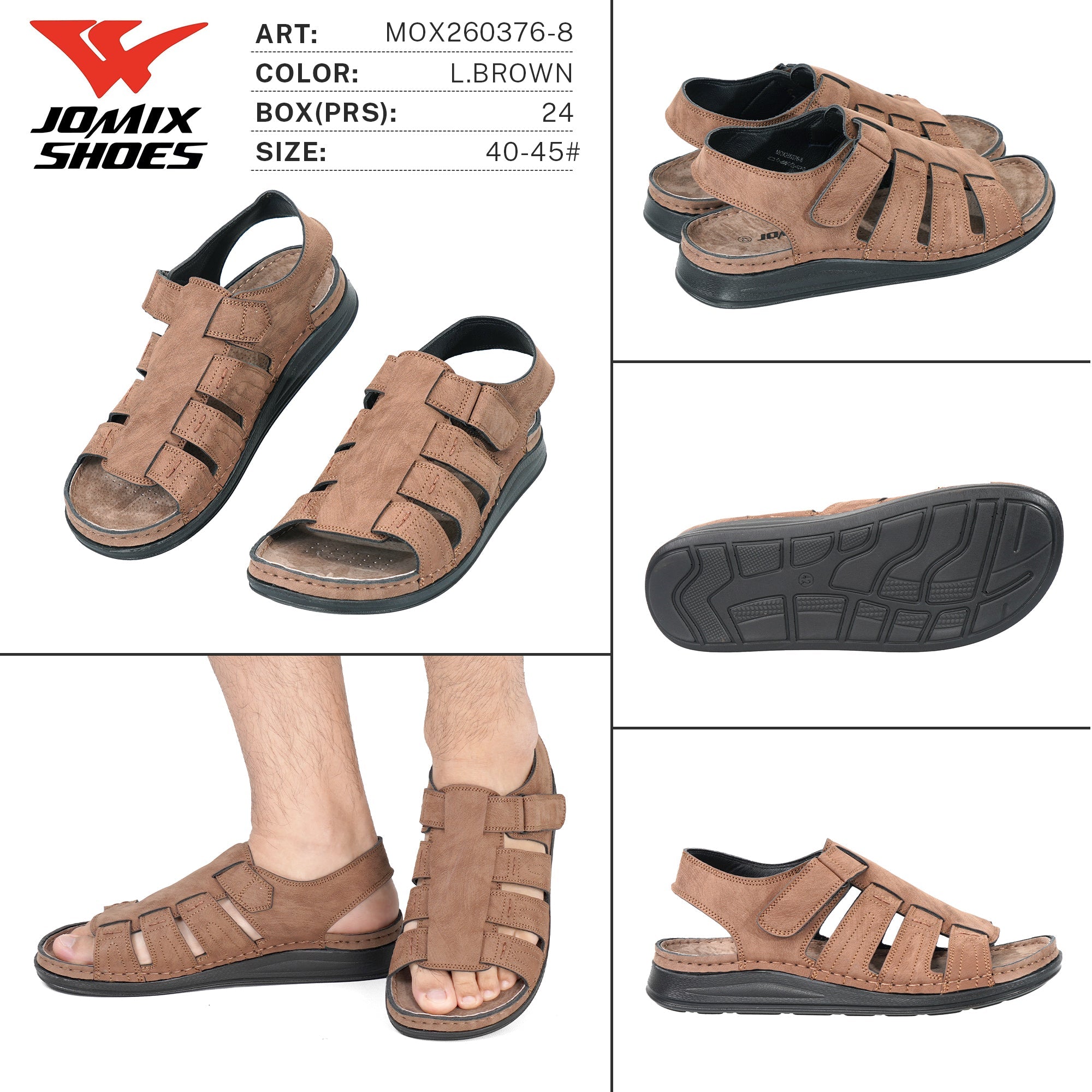 Sandali da Uomo MOX260376-8 - Fornitura all'ingrosso di Sandali Uomo da Jomix Shoes B2B
