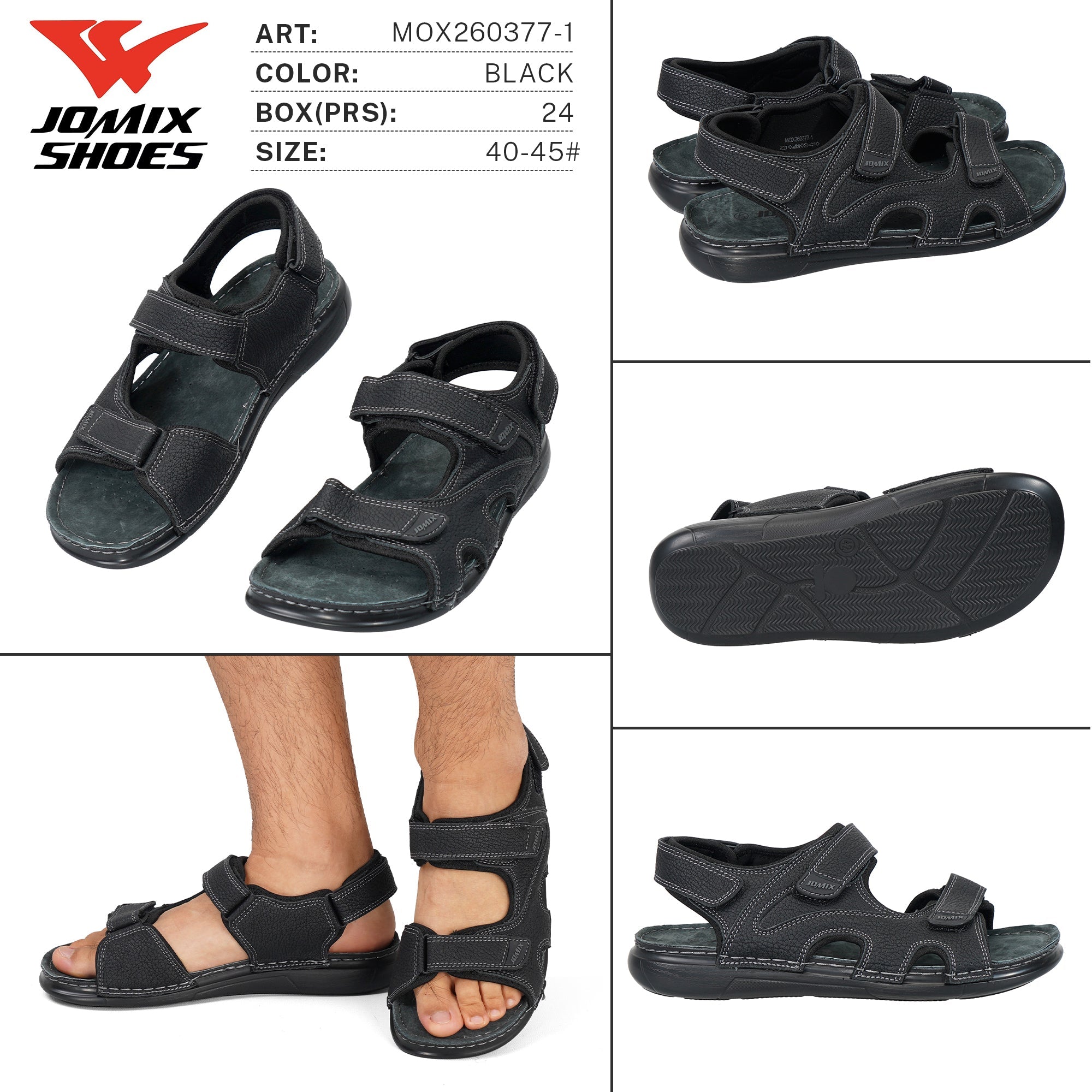 Sandali da Uomo MOX260377-1 - Fornitura all'ingrosso di Sandali Uomo da Jomix Shoes B2B