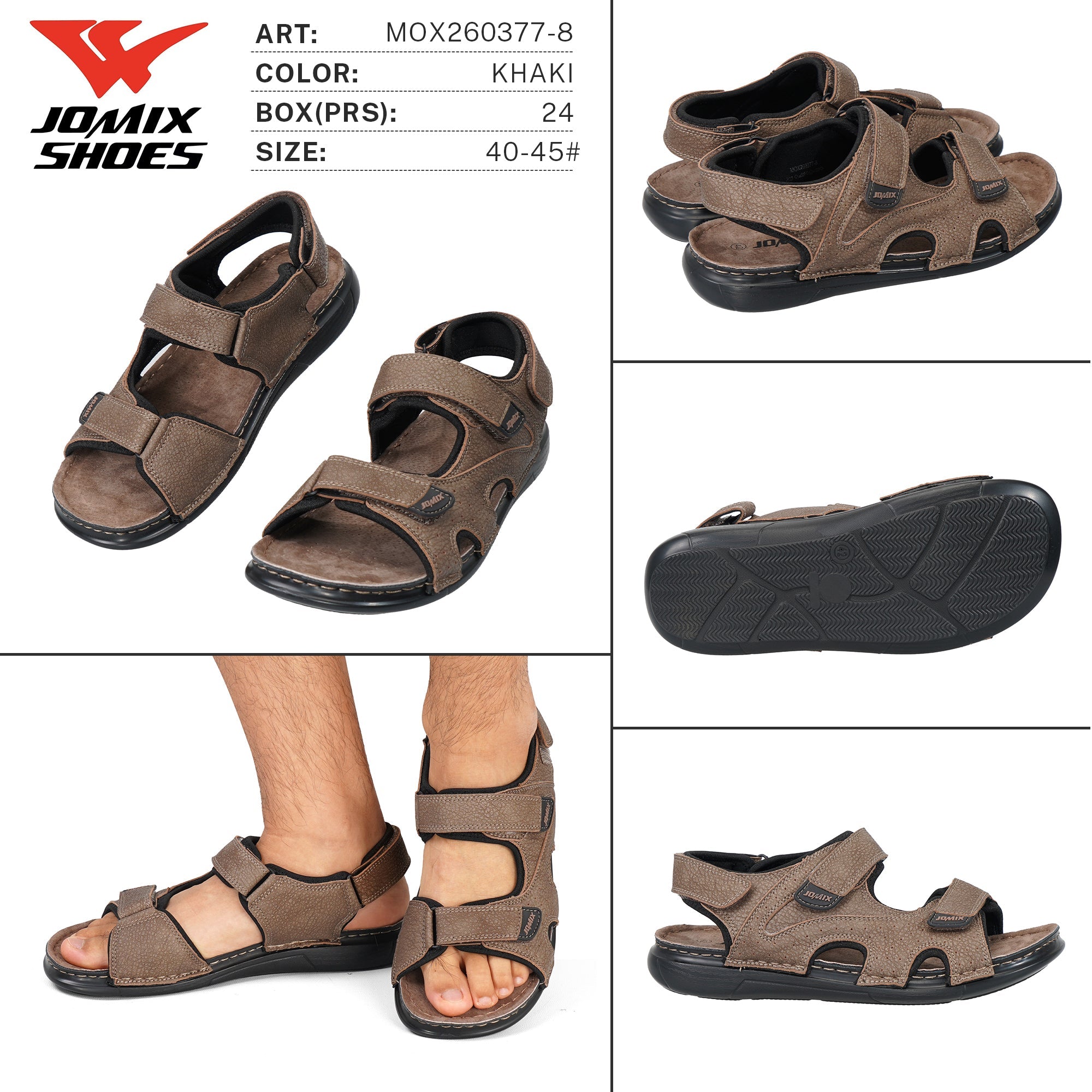 Sandali da Uomo MOX260377-8 - Fornitura all'ingrosso di Sandali Uomo da Jomix Shoes B2B