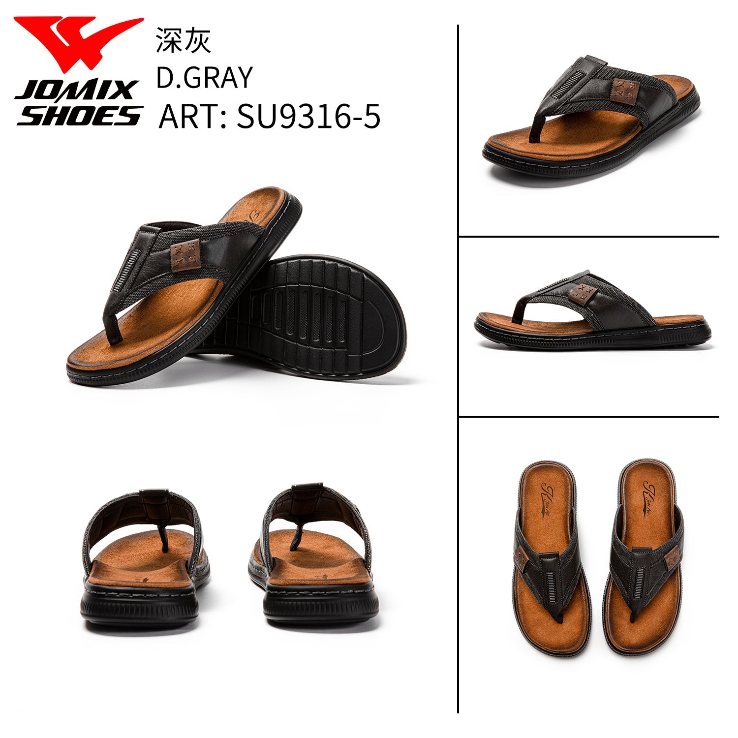 Sandali Da Uomo Su9316 - 5 - Fornitura all'ingrosso di Sandali Uomo da Jomix Shoes B2B