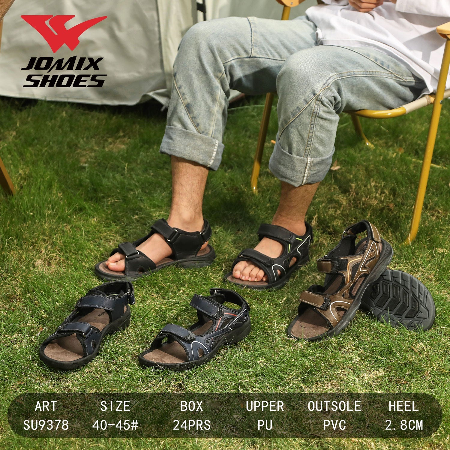 Sandali Da Uomo Su9378 - Fornitura all'ingrosso di Sandali Uomo da Jomix Shoes B2B