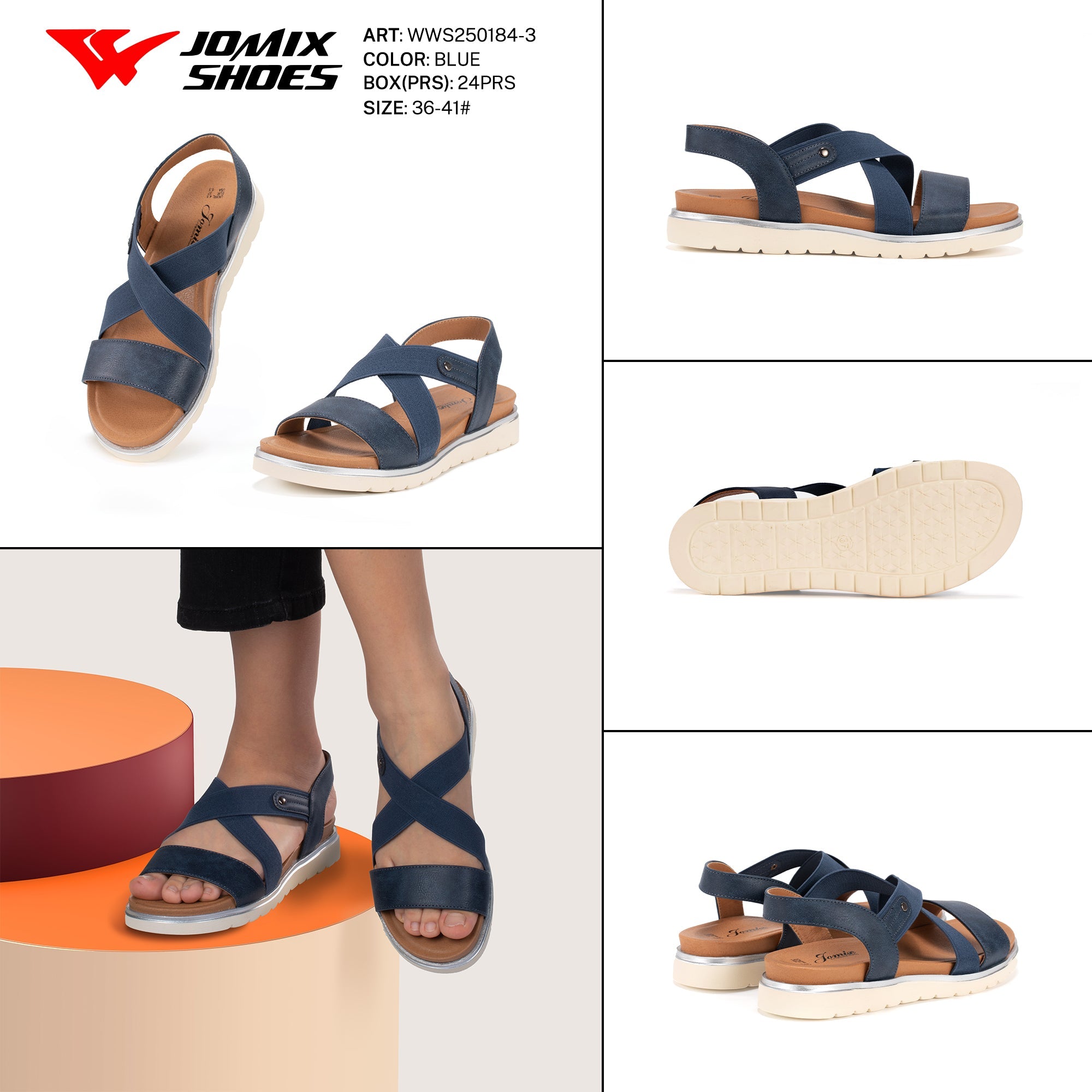 Sandali Donna Aperti Wws250184 - 3 - Fornitura all'ingrosso di Sandali Donna da Jomix Shoes B2B