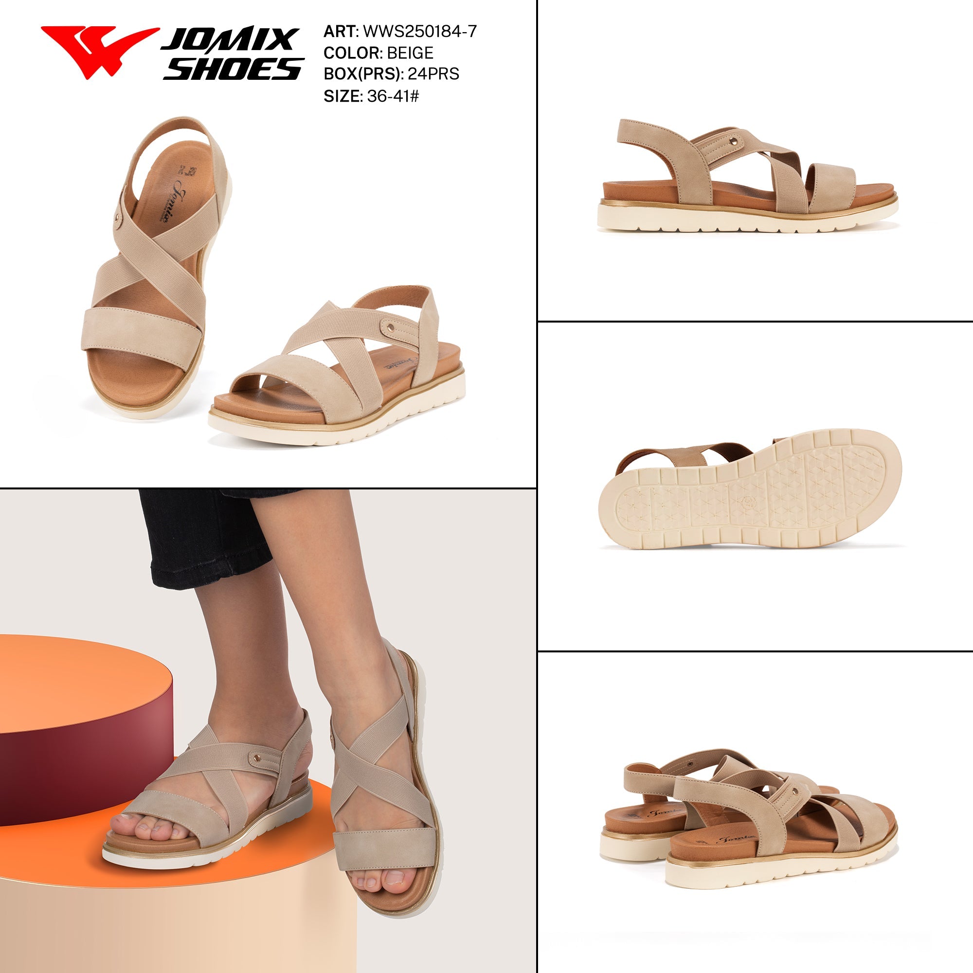 Sandali Donna Aperti Wws250184 - 7 - Fornitura all'ingrosso di Sandali Donna da Jomix Shoes B2B