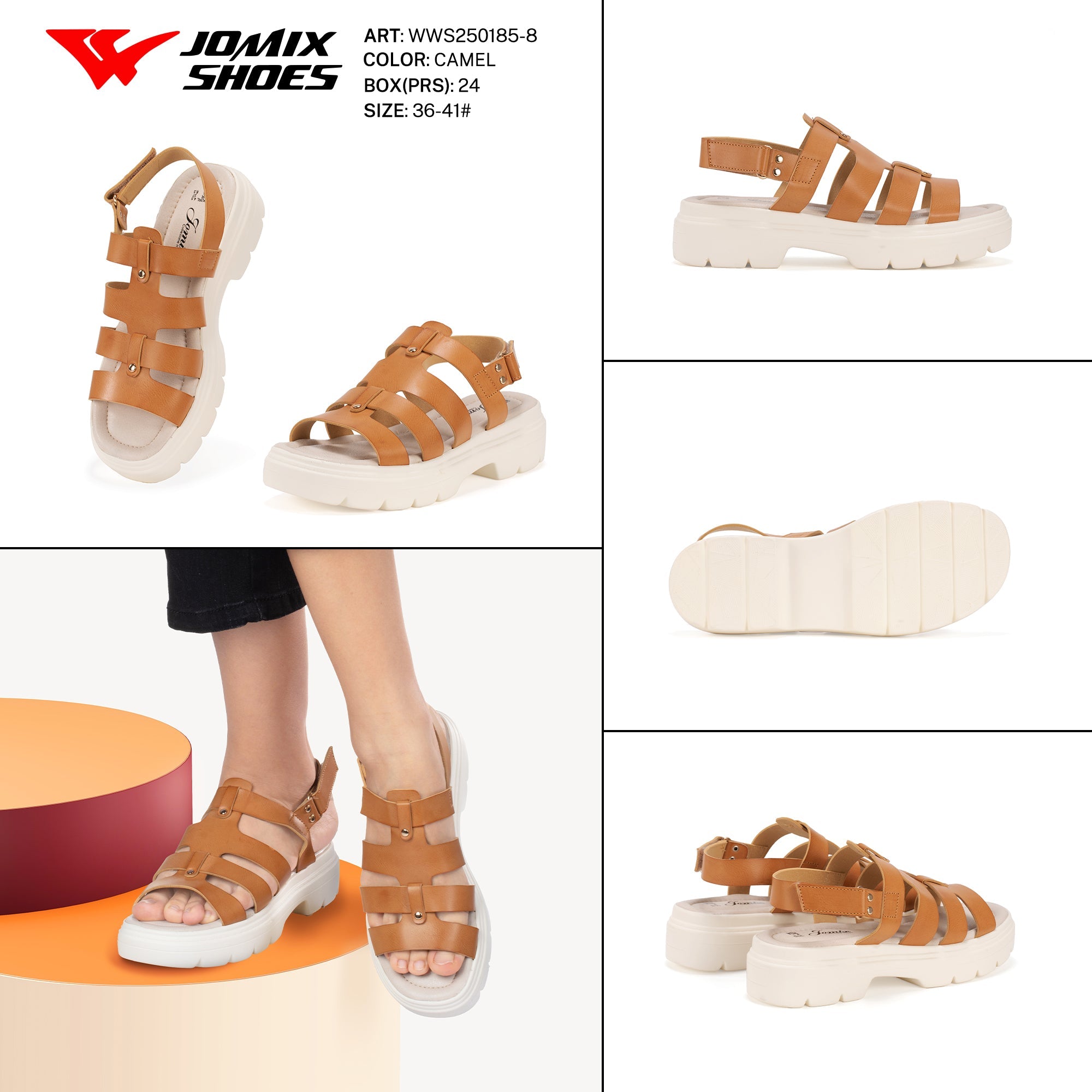 Sandali Donna Aperti Wws250185 - 8 - Fornitura all'ingrosso di Sandali Donna da Jomix Shoes B2B