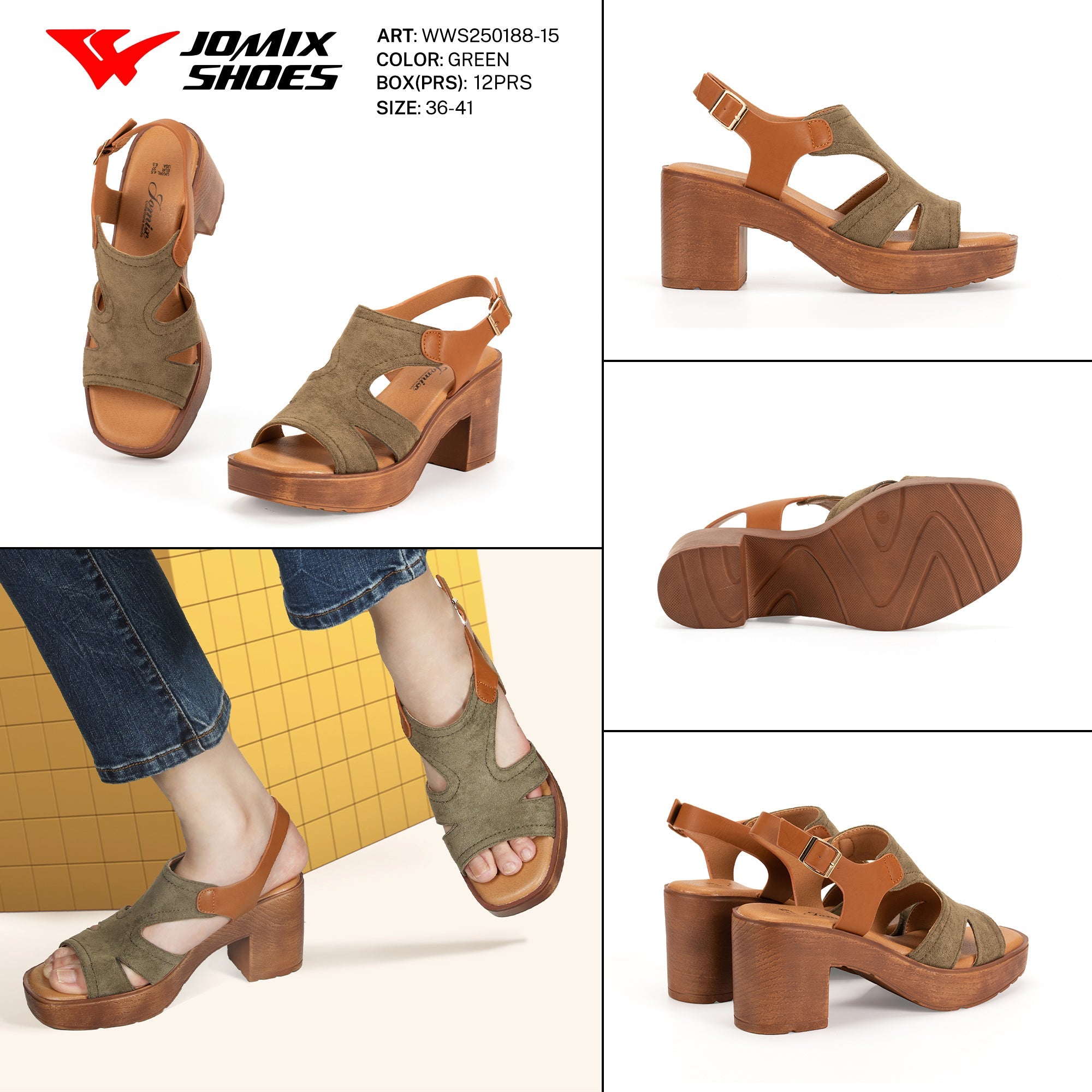 Sandali Donna Aperti Wws250188 - 15 - Fornitura all'ingrosso di Sandali Donna da Jomix Shoes B2B