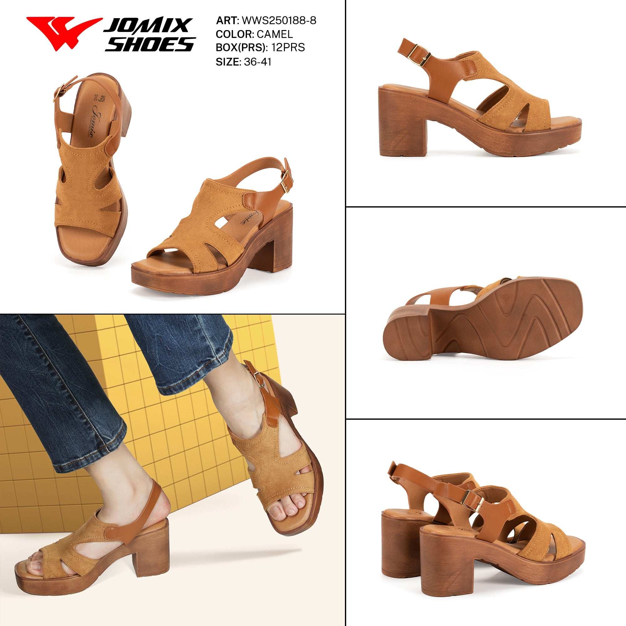 Sandali Donna Aperti Wws250188 - 8 - Fornitura all'ingrosso di Sandali Donna da Jomix Shoes B2B