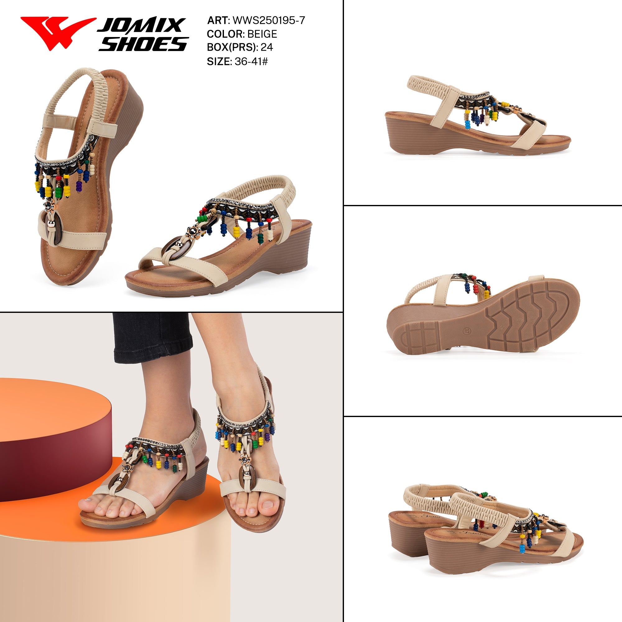 Sandali Donna Aperti Wws250195 - 7 - Fornitura all'ingrosso di Sandali Donna da Jomix Shoes B2B