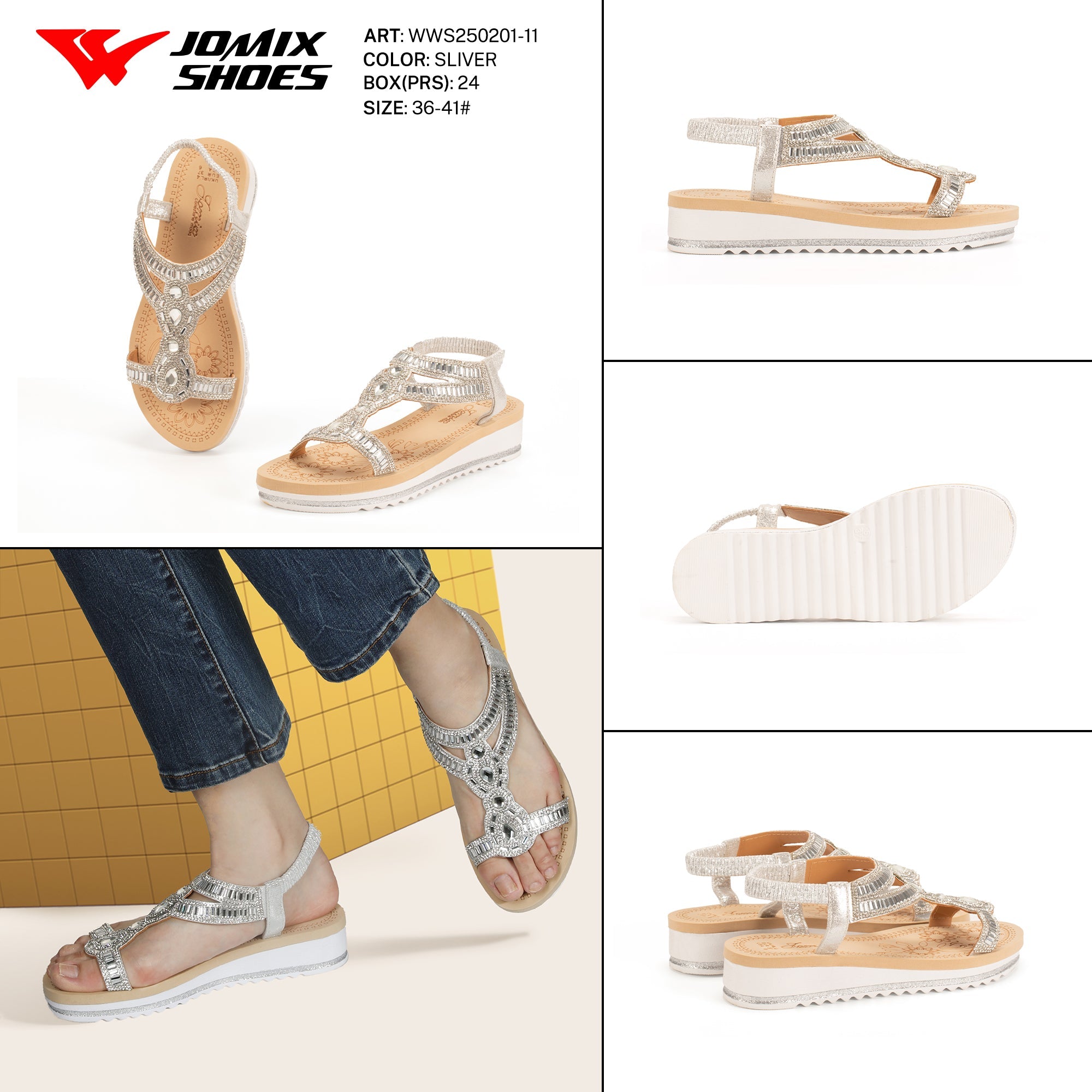 Sandali Donna Aperti Wws250201 - 11 - Fornitura all'ingrosso di Sandali Donna da Jomix Shoes B2B
