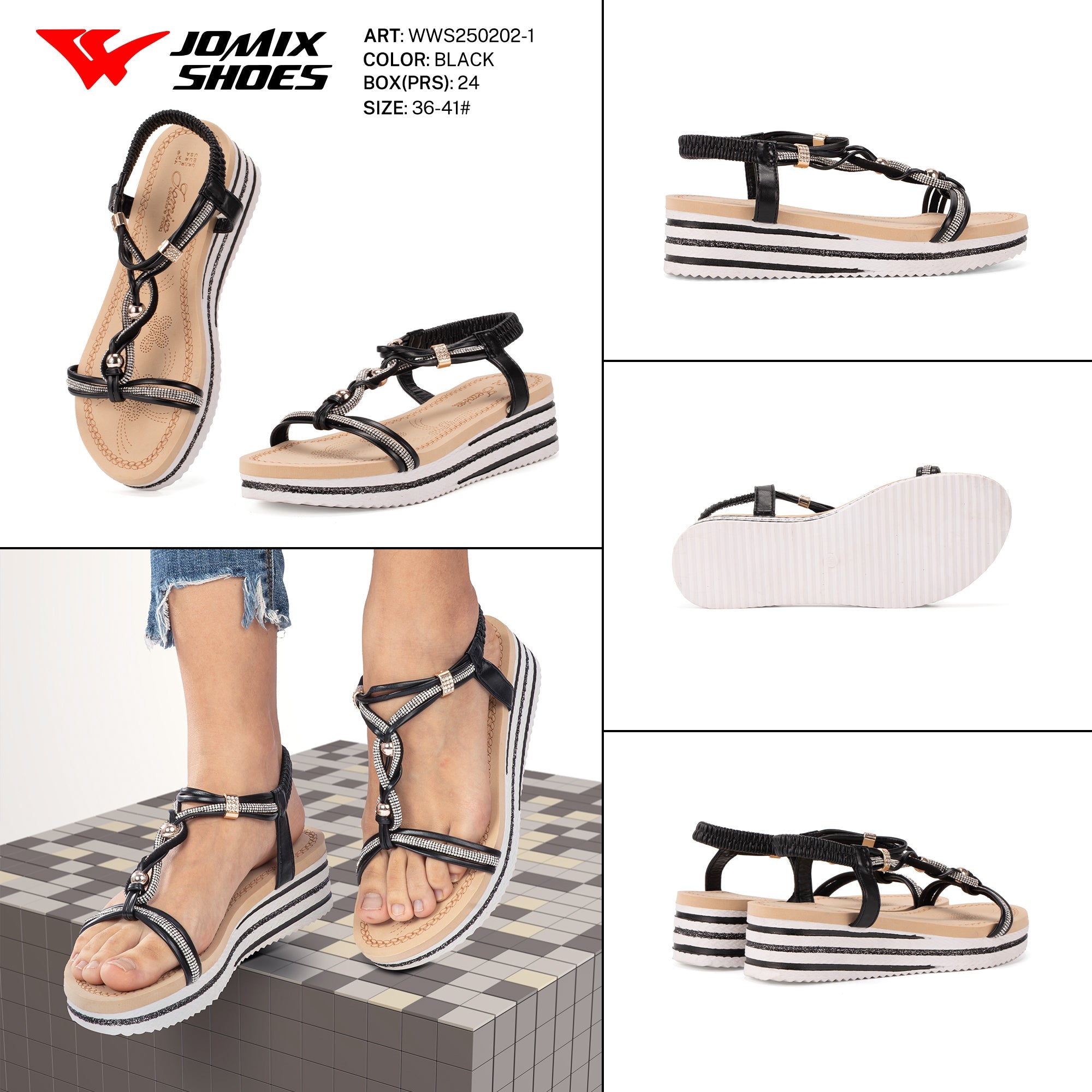 Sandali Donna Aperti Wws250202 - 1 - Fornitura all'ingrosso di Sandali Donna da Jomix Shoes B2B