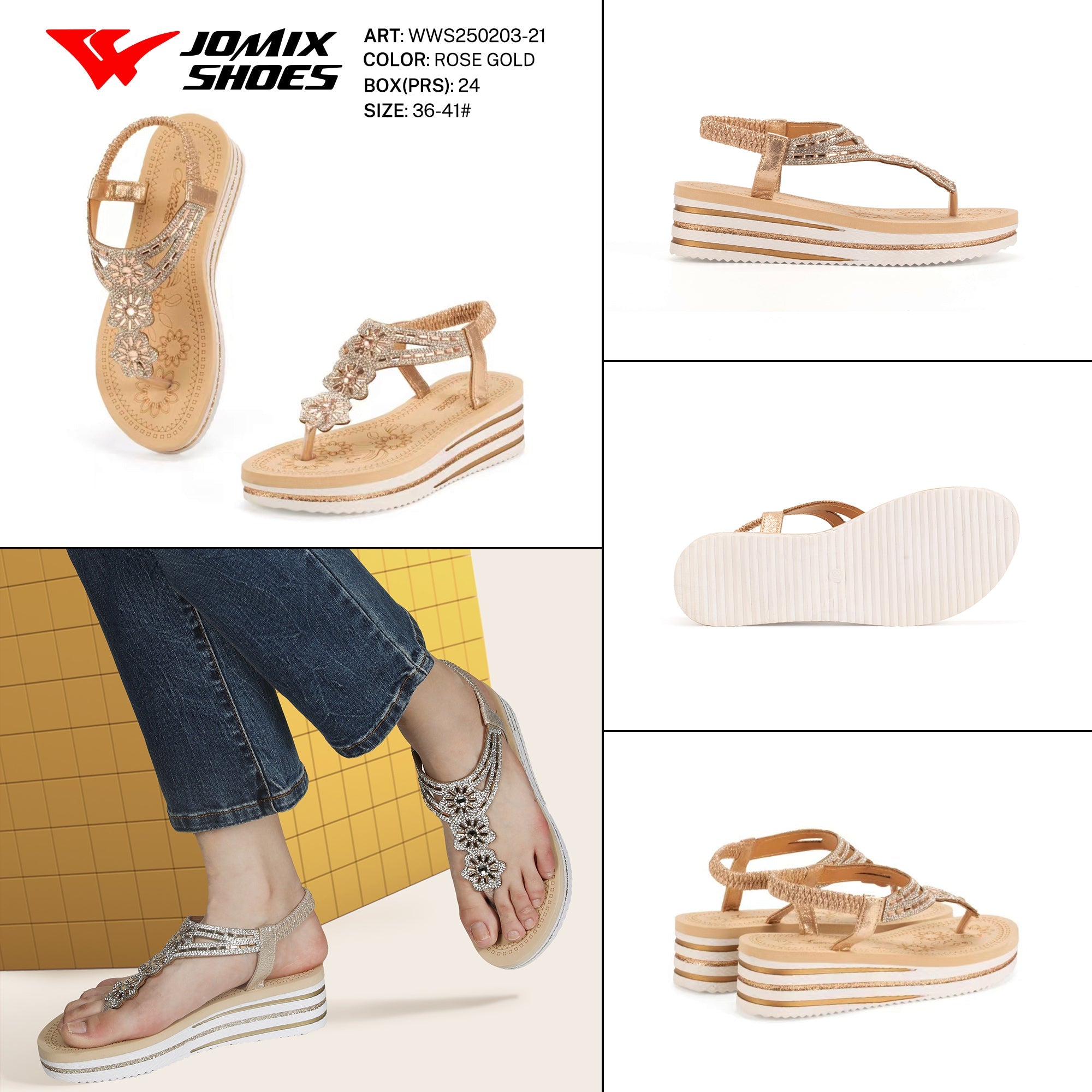 Sandali Donna Aperti Wws250203 - 21 - Fornitura all'ingrosso di Sandali Donna da Jomix Shoes B2B