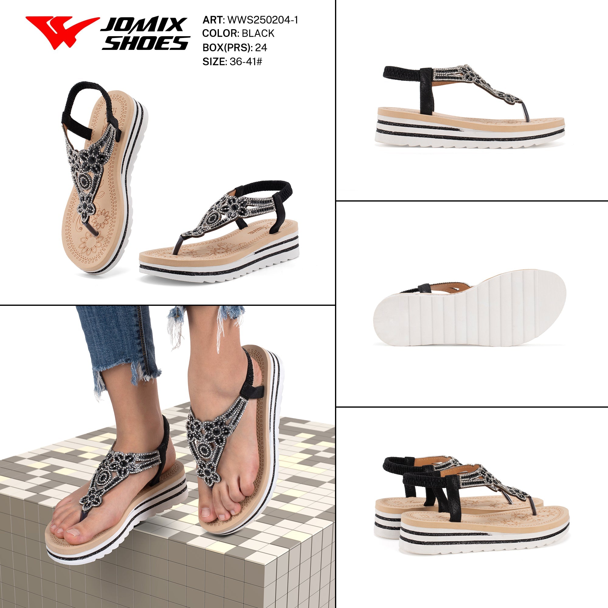 Sandali Donna Aperti Wws250204 - 1 - Fornitura all'ingrosso di Sandali Donna da Jomix Shoes B2B