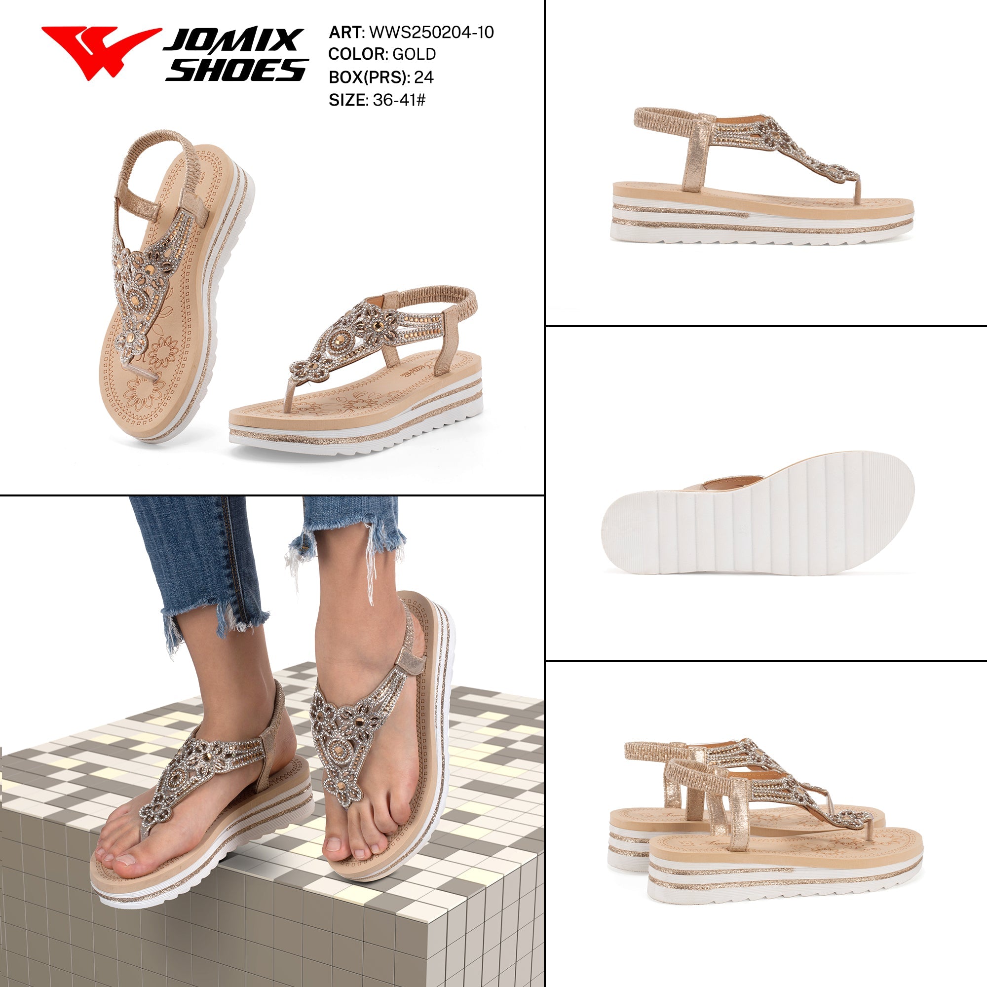Sandali Donna Aperti Wws250204 - 10 - Fornitura all'ingrosso di Sandali Donna da Jomix Shoes B2B