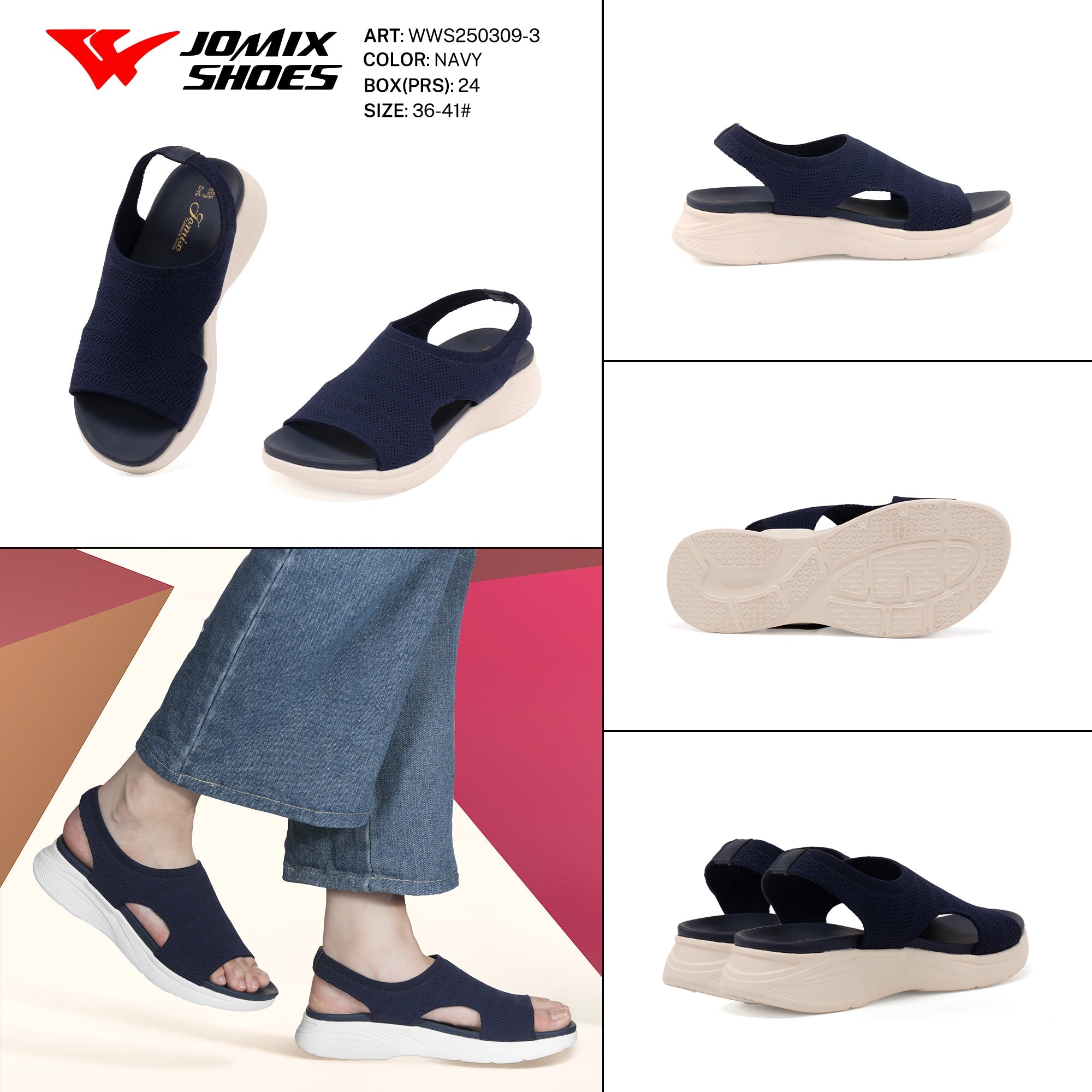 Sandali Donna Aperti Wws250309 - 3 - Fornitura all'ingrosso di Sandali Donna da Jomix Shoes B2B