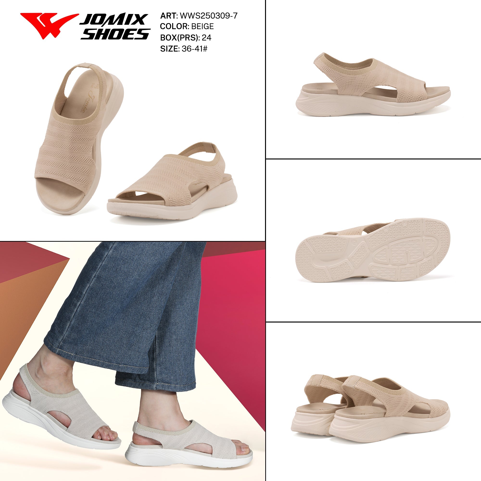 Sandali Donna Aperti Wws250309 - 7 - Fornitura all'ingrosso di Sandali Donna da Jomix Shoes B2B