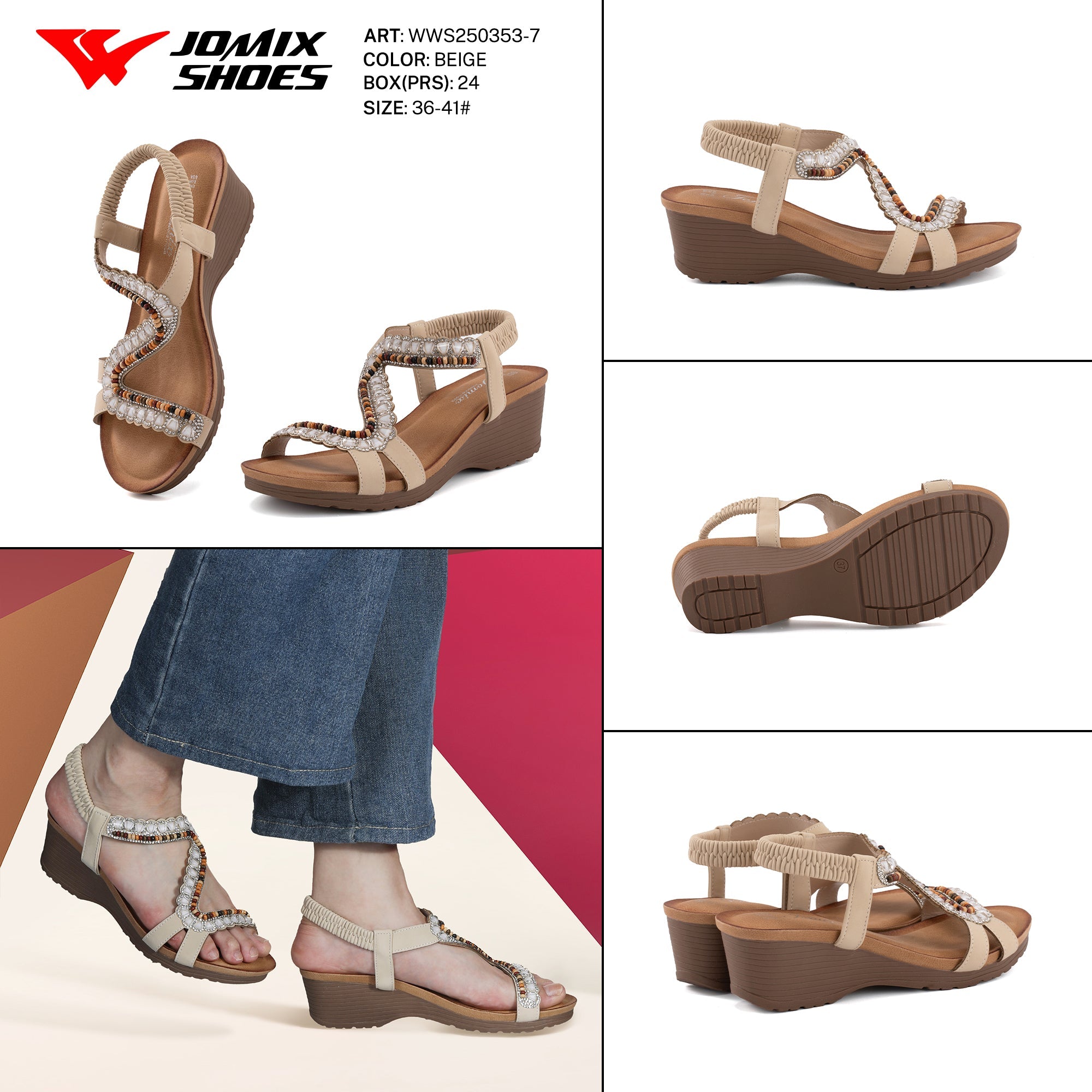 Sandali Donna Aperti Wws250353 - 7 - Fornitura all'ingrosso di Sandali Donna da Jomix Shoes B2B