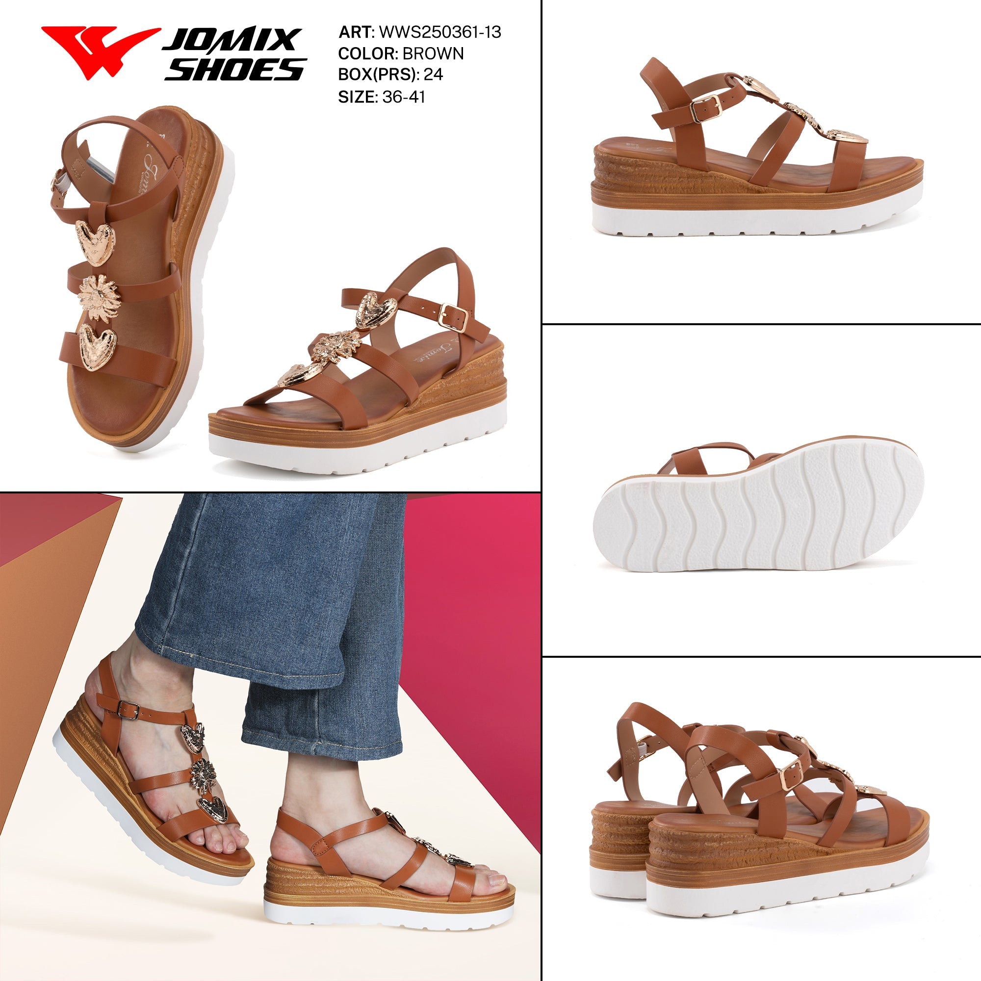 Sandali Donna Aperti Wws250361 - 13 - Fornitura all'ingrosso di Sandali Donna da Jomix Shoes B2B