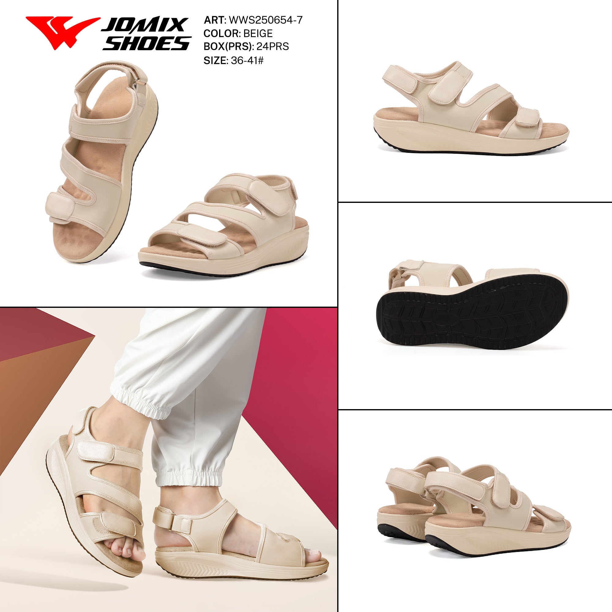 Sandali Donna Aperti Wws250654 - 7 - Fornitura all'ingrosso di Sandali Donna da Jomix Shoes B2B