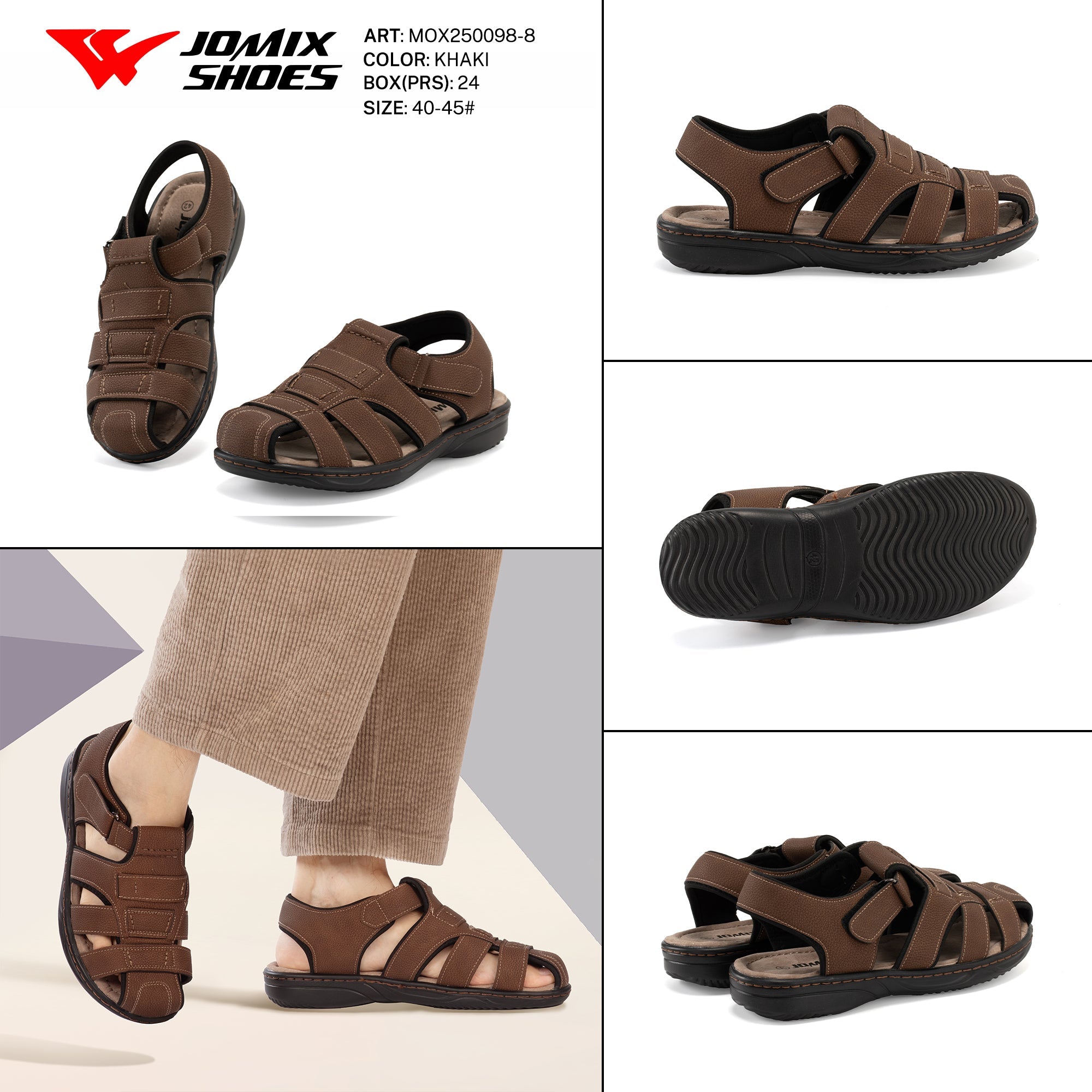 Sandali Uomo Mox250098 - 8 - Fornitura all'ingrosso di Sandali Uomo da Jomix Shoes B2B