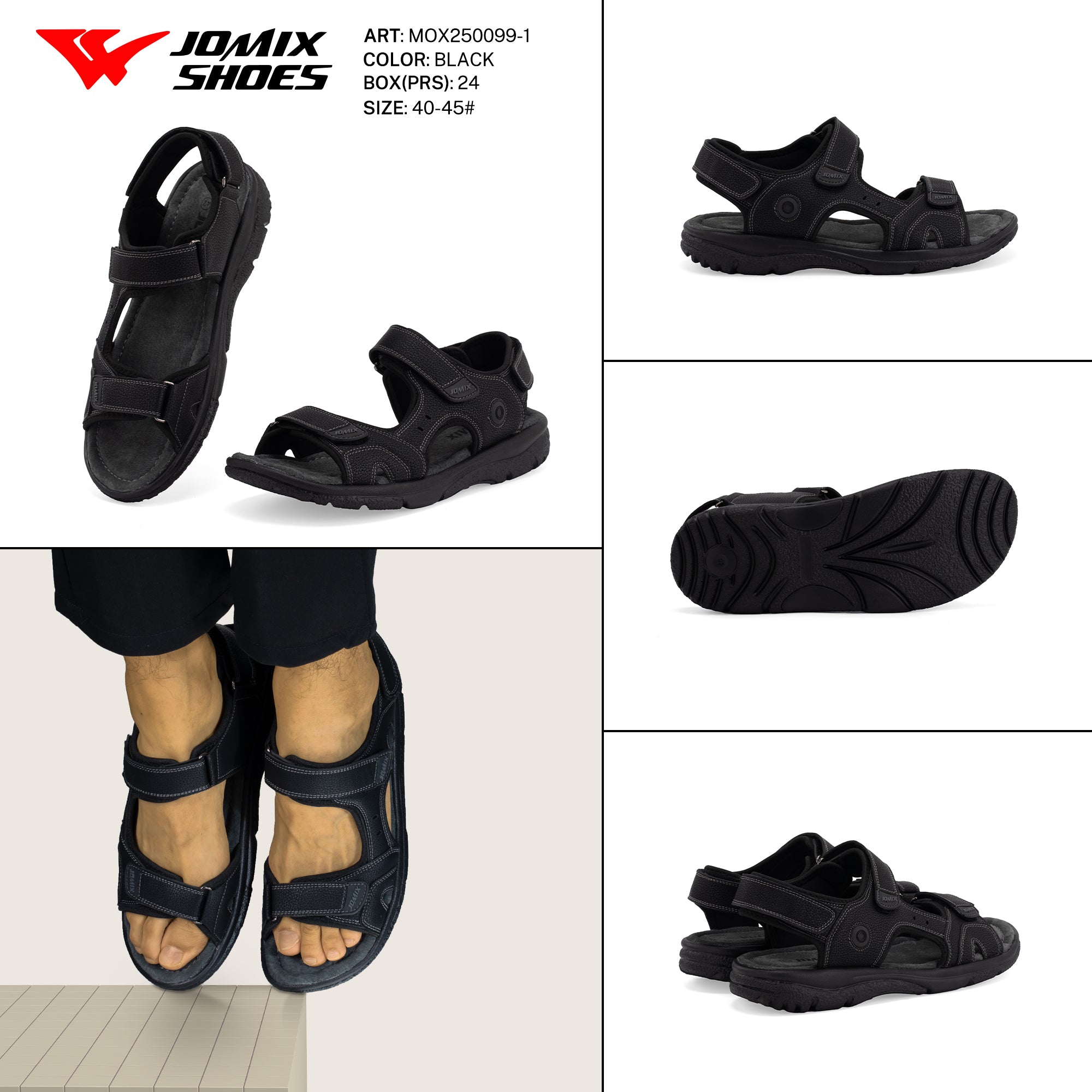 Sandali Uomo Mox250099 - 1 - Fornitura all'ingrosso di sandali Uomo da Jomix Shoes B2B