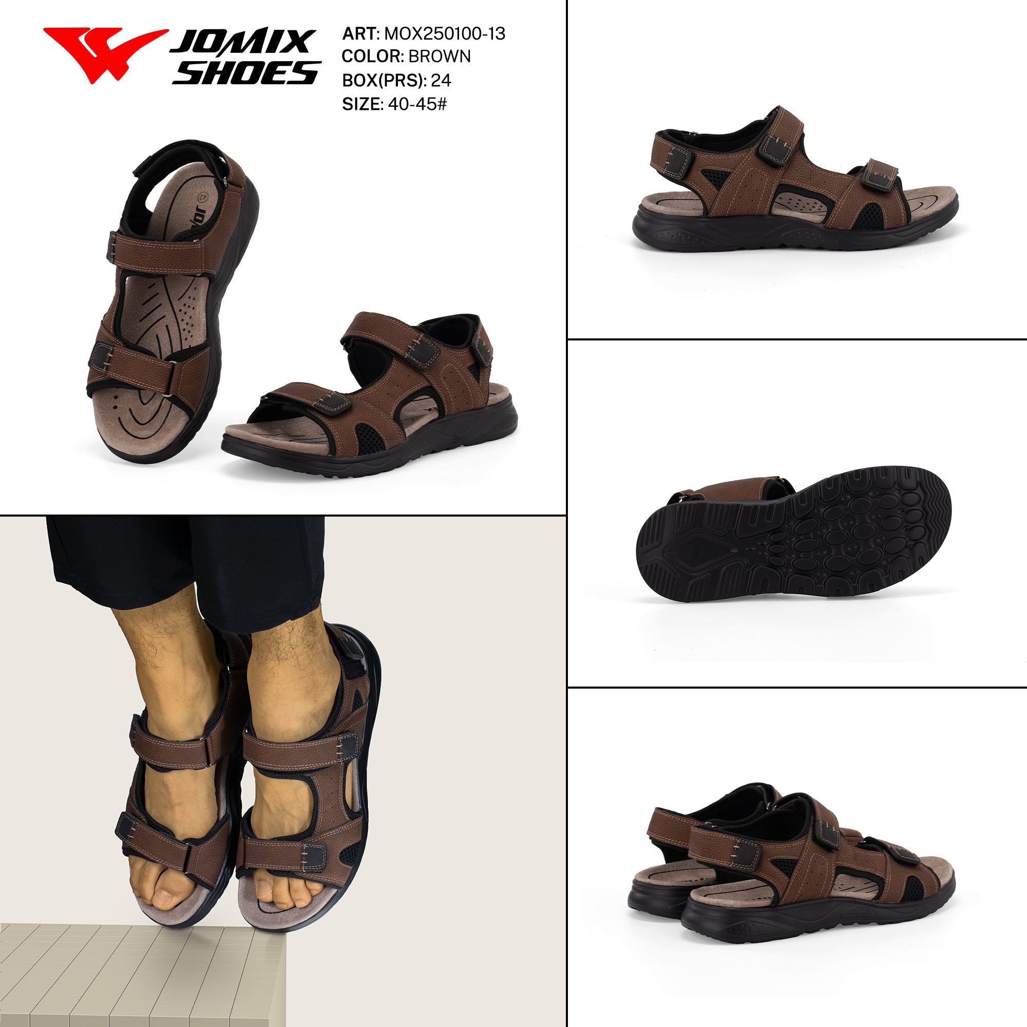 Sandali Uomo Mox250100 - 13 - Fornitura all'ingrosso di sandali Uomo da Jomix Shoes B2B