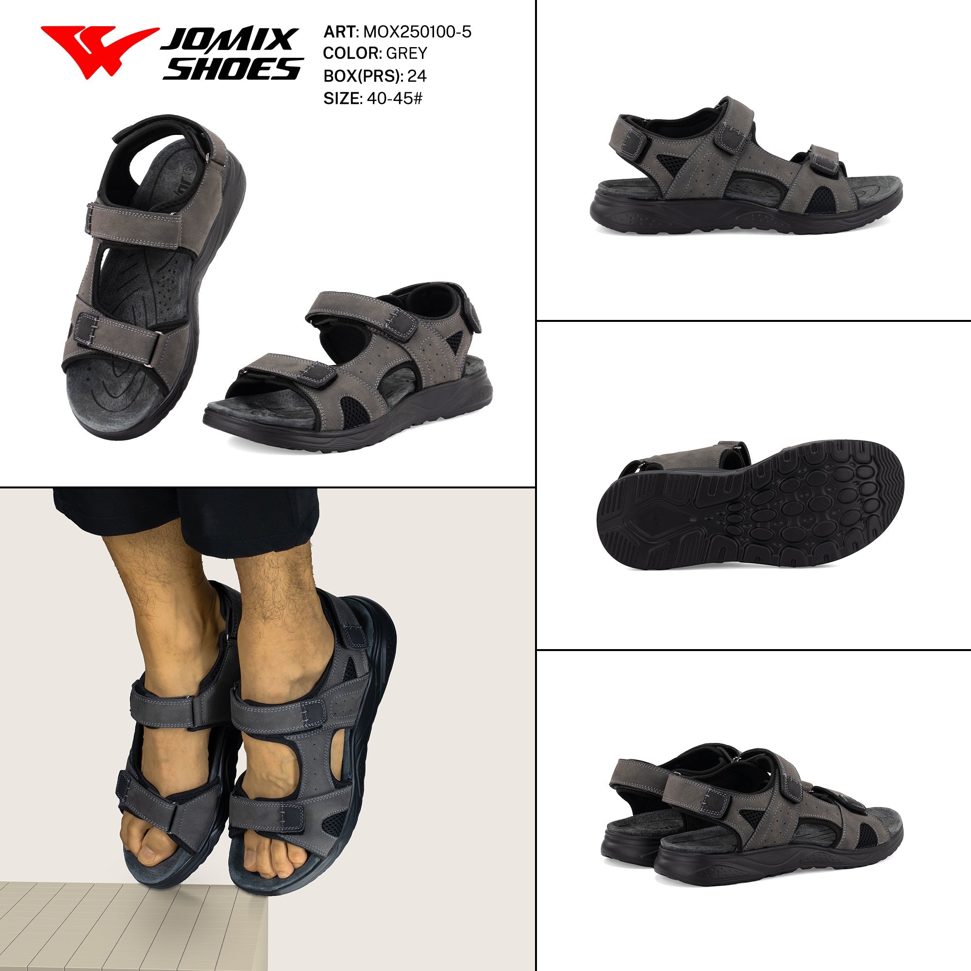 Sandali Uomo Mox250100 - 5 - Fornitura all'ingrosso di sandali Uomo da Jomix Shoes B2B