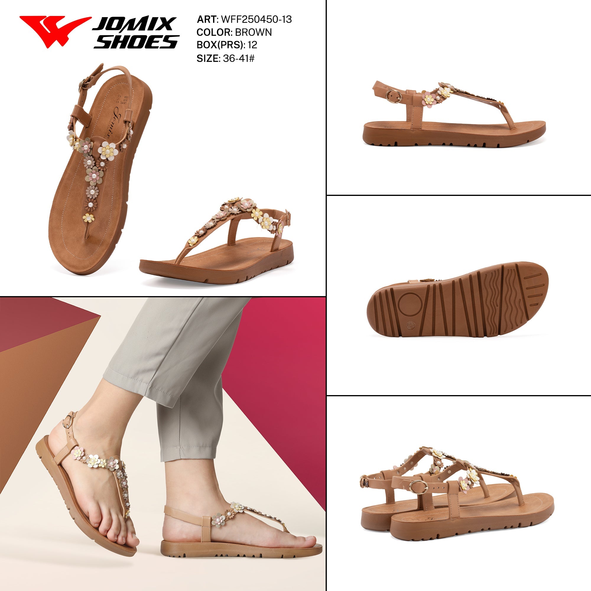 Sand.Infradito Tacco Basso Wff250450 - 13 - Fornitura all'ingrosso di Sandali Uomo da Jomix Shoes B2B