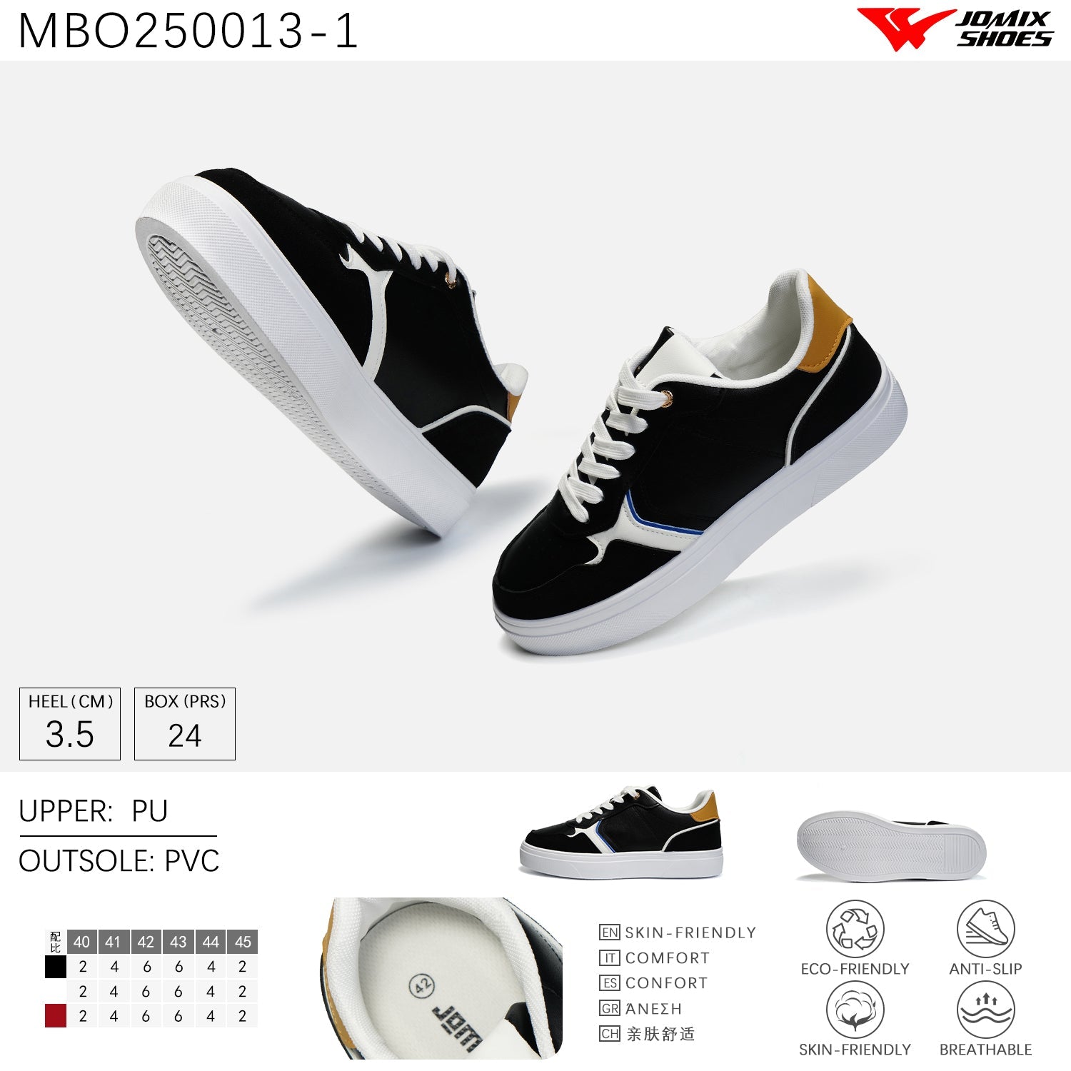 Scarpe Casual Da Uomo Jomix Shoes MBO250013 - 1 - Fornitura all&#39;ingrosso di Sneakers Uomo da Jomix Shoes B2B