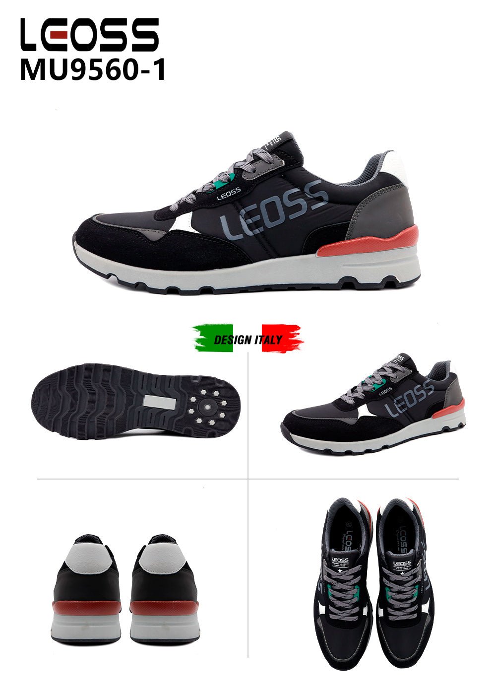 Scarpe Casual Da Uomo Leoss MU9560 - 1 - Fornitura all'ingrosso di Sneakers Uomo da Jomix Shoes B2B