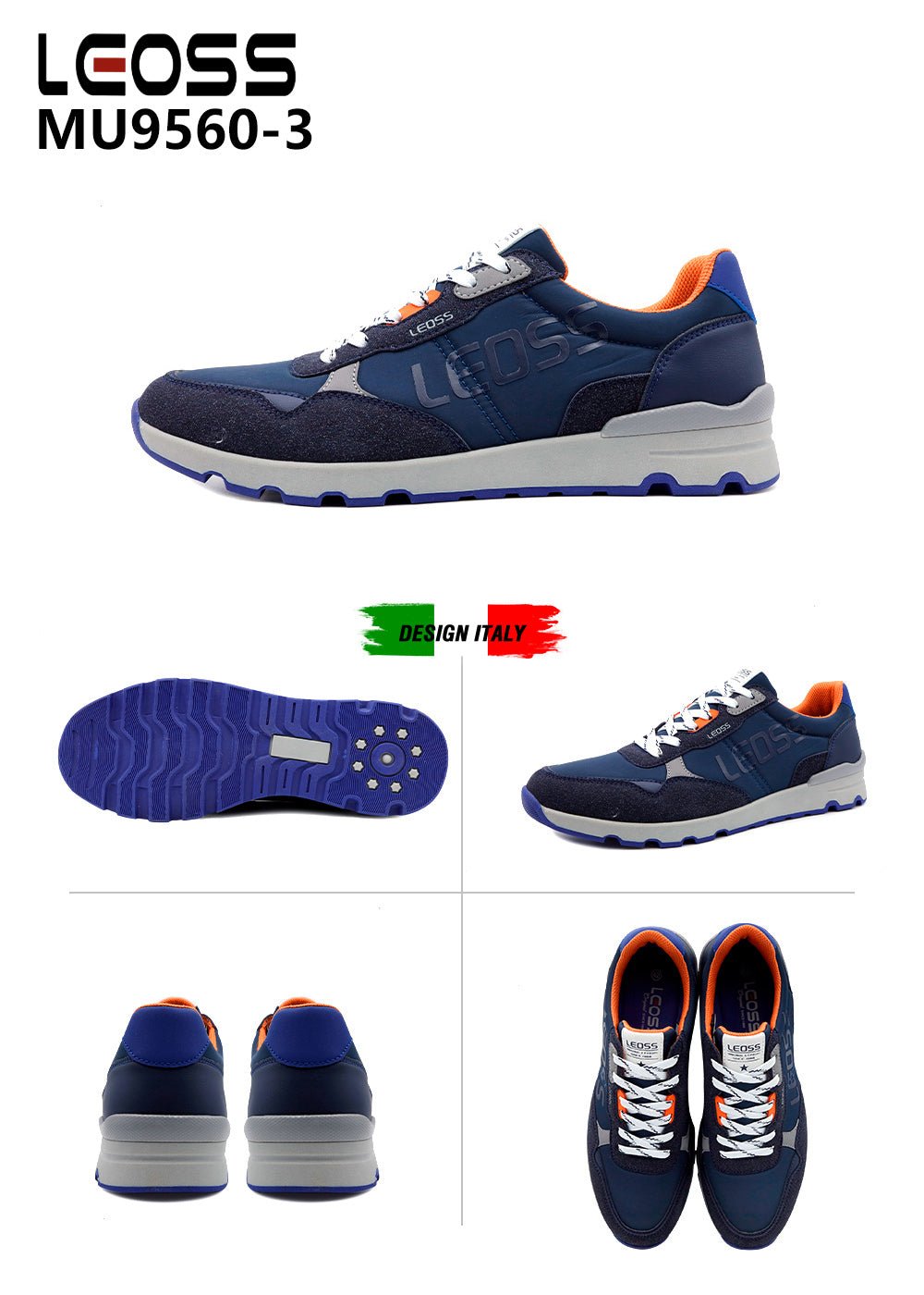 Scarpe Casual Da Uomo Leoss MU9560 - 3 - Fornitura all'ingrosso di Sneakers Uomo da Jomix Shoes B2B