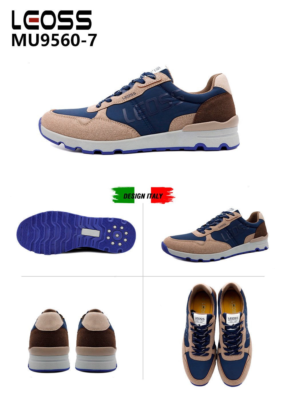 Scarpe Casual Da Uomo Leoss MU9560 - 7 - Fornitura all'ingrosso di Sneakers Uomo da Jomix Shoes B2B
