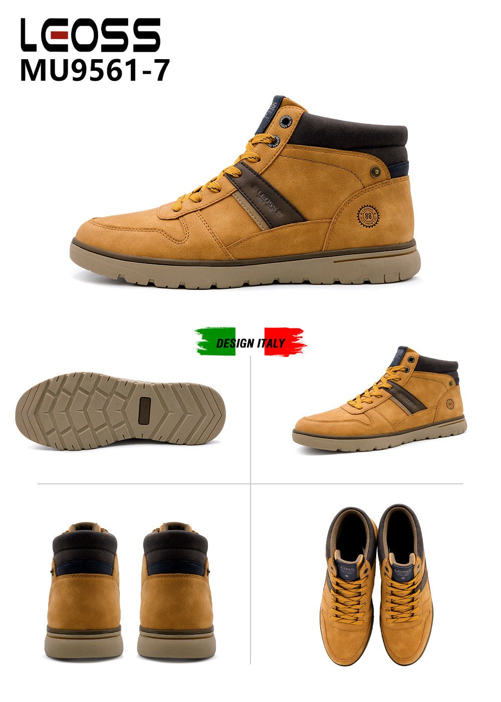 Scarpe Casual Da Uomo Leoss MU9561 - 7 - Fornitura all'ingrosso di Sneakers Uomo da Jomix Shoes B2B