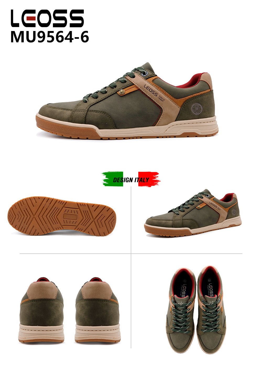 Scarpe Casual Da Uomo Leoss MU9564 - 6 - Fornitura all'ingrosso di Sneakers Uomo da Jomix Shoes B2B