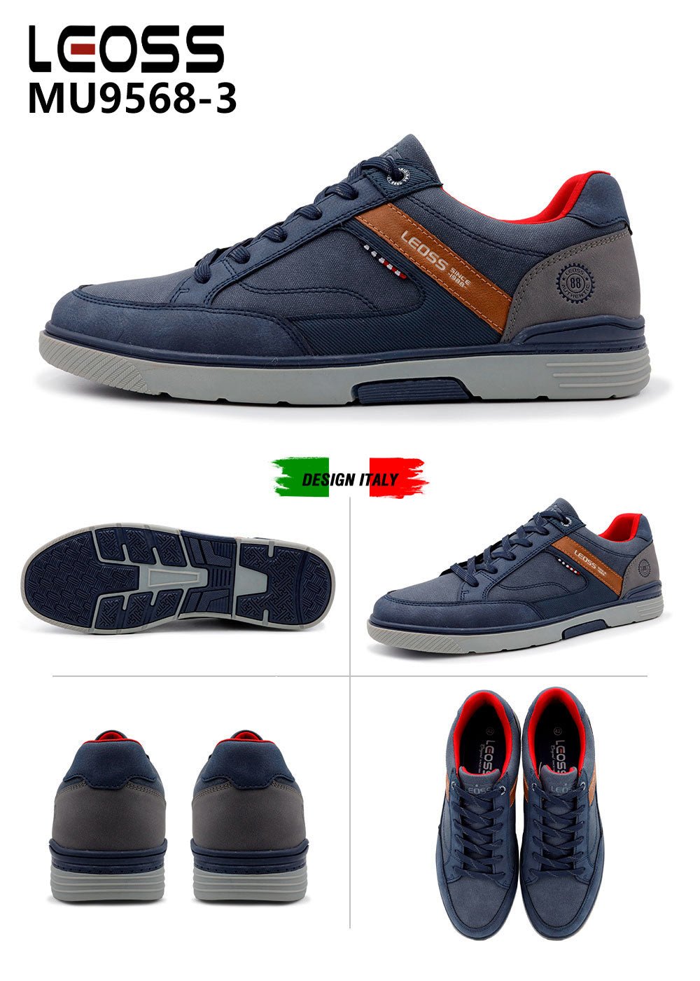 Scarpe Casual Da Uomo Jomix Shoes MU9568 - 3