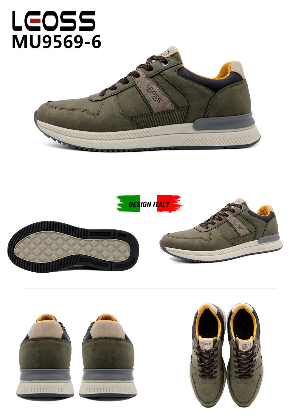 Scarpe Casual Da Uomo Leoss MU9569 - 6 - Fornitura all'ingrosso di Sneakers Uomo da Jomix Shoes B2B