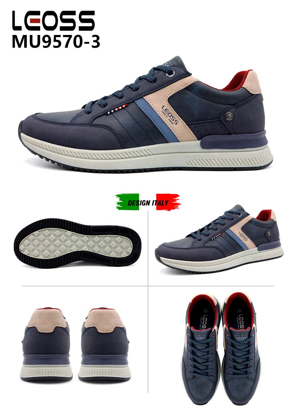 Scarpe Casual Da Uomo Jomix Shoes MU9570 - 3