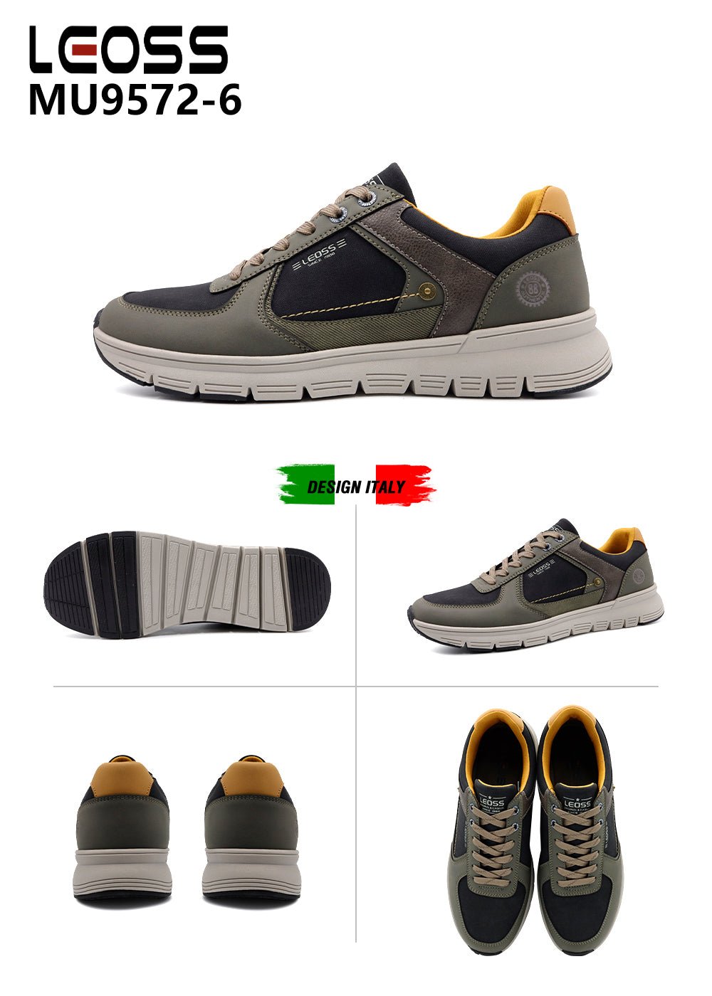 Scarpe Casual Da Uomo Leoss MU9572 - 6 - Fornitura all'ingrosso di Sneakers Uomo da Jomix Shoes B2B