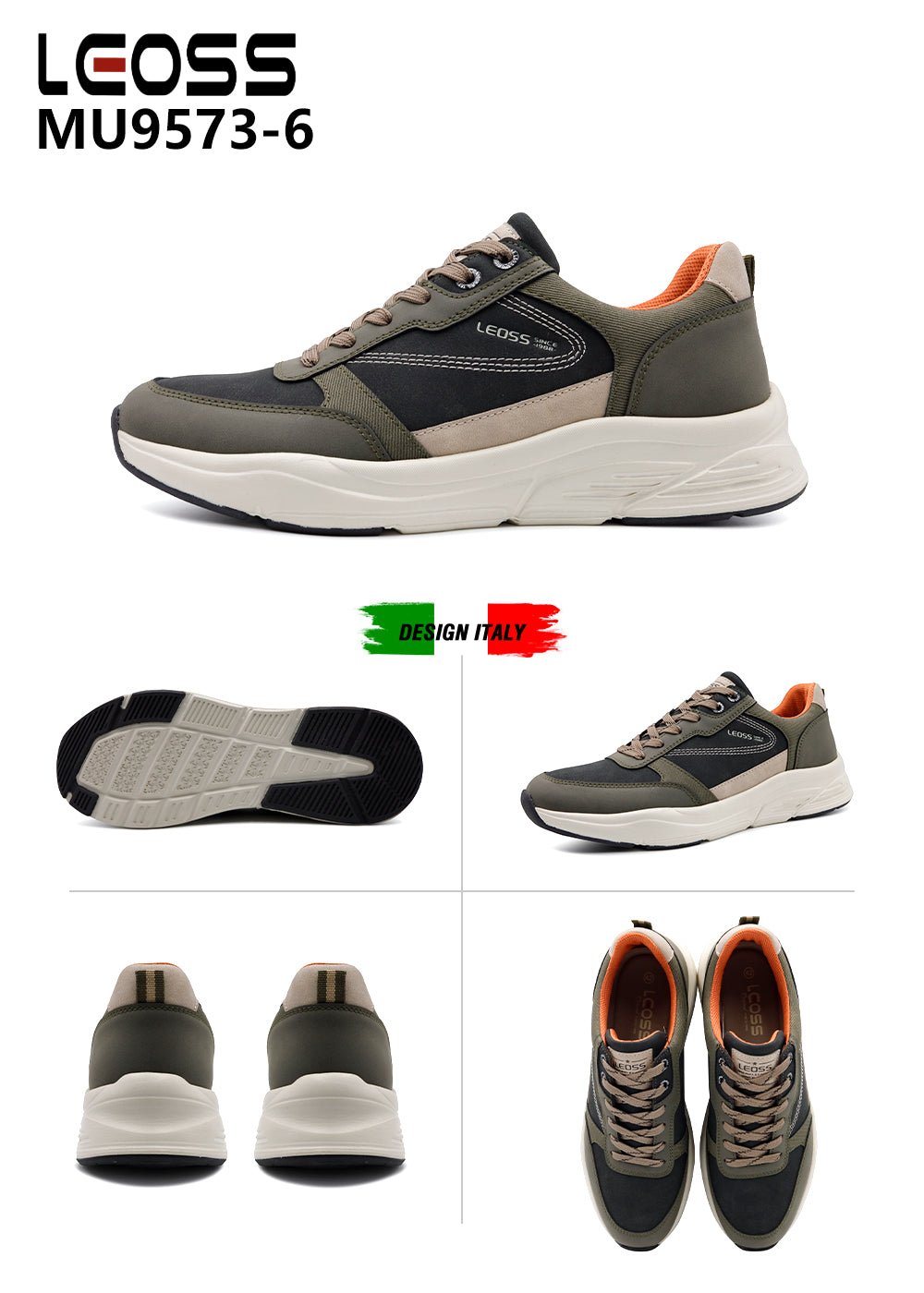 Scarpe Casual Da Uomo Leoss MU9573 - 6 - Fornitura all'ingrosso di Sneakers Uomo da Jomix Shoes B2B