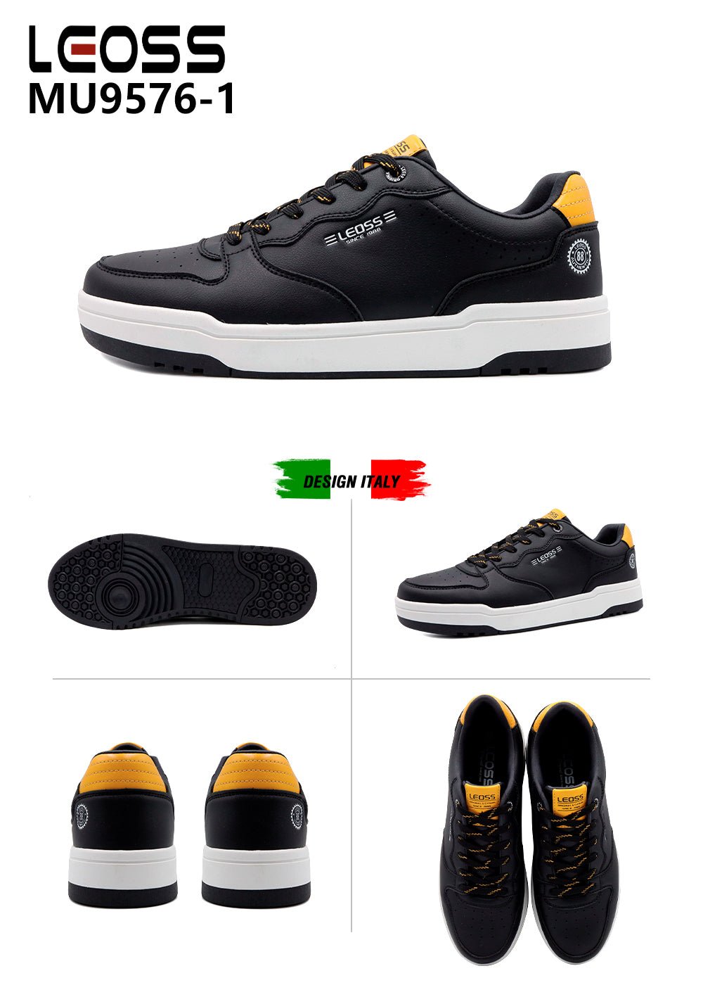 Scarpe Casual Da Uomo Leoss MU9576 - 1 - Fornitura all'ingrosso di Sneakers Uomo da Jomix Shoes B2B
