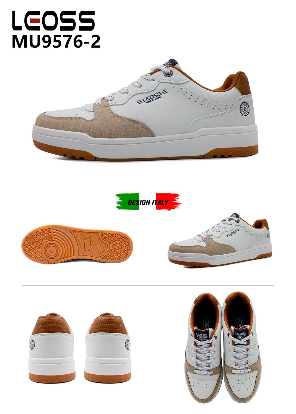 Scarpe Casual Da Uomo Leoss MU9576 - 2 - Fornitura all'ingrosso di Sneakers Uomo da Jomix Shoes B2B