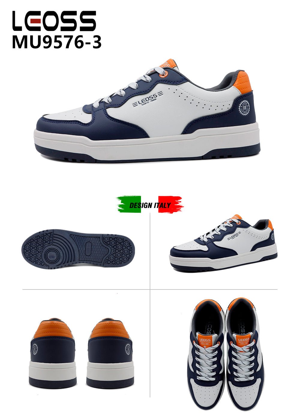 Scarpe Casual Da Uomo Leoss MU9576 - 3 - Fornitura all'ingrosso di Sneakers Uomo da Jomix Shoes B2B