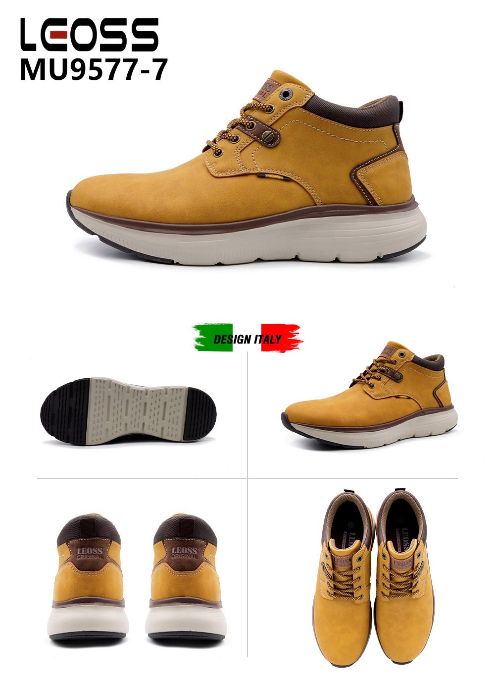 Scarpe Casual Da Uomo Leoss MU9577 - 7 - Fornitura all'ingrosso di Sneakers Uomo da Jomix Shoes B2B