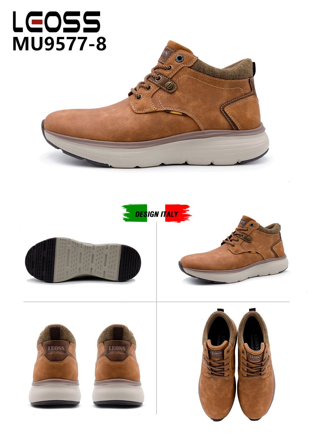 Scarpe Casual Da Uomo Leoss MU9577 - 8 - Fornitura all'ingrosso di Sneakers Uomo da Jomix Shoes B2B