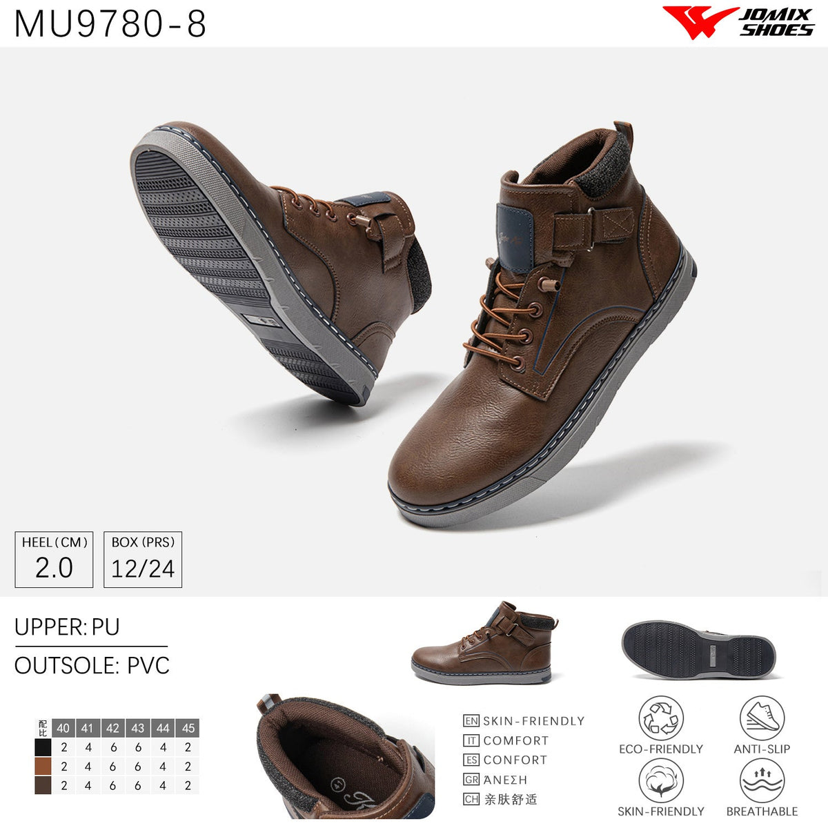 Scarpe Casual Da Uomo Jomix Shoes MU9780 - 8