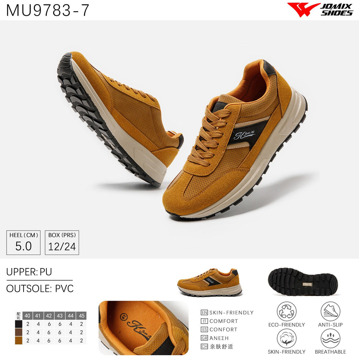 Scarpe Casual Da Uomo Jomix Shoes MU9783 - 7