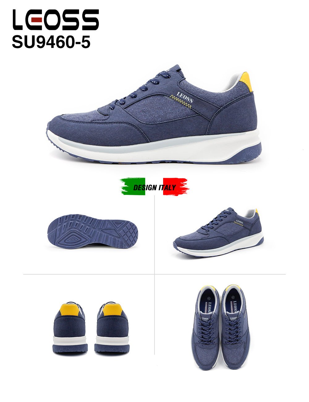 Scarpe Casual Da Uomo Leoss Su9460 - 5 - Fornitura all'ingrosso di Sneakers Uomo da Jomix Shoes B2B