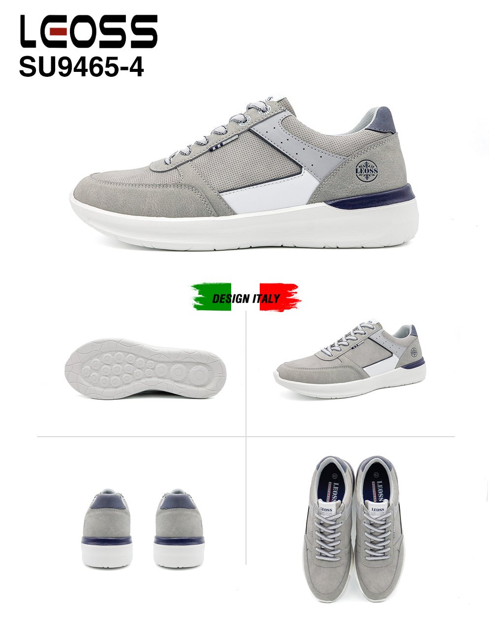 Scarpe Casual Da Uomo Leoss Su9465 - 4 - Fornitura all'ingrosso di Sneakers Uomo da Jomix Shoes B2B