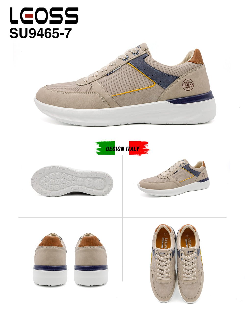 Scarpe Casual Da Uomo Leoss Su9465 - 7 - Fornitura all'ingrosso di Sneakers Uomo da Jomix Shoes B2B